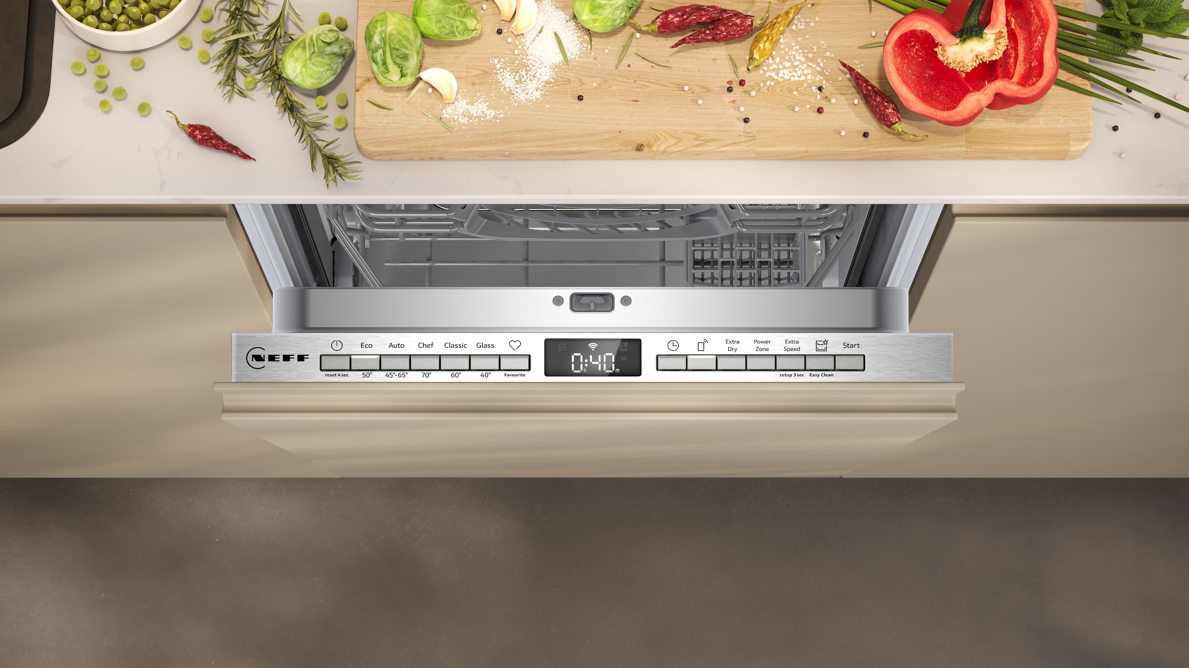 NEFF vollintegrierbarer Geschirrspüler »S855EKX33E«, 10 Maßgedecke, mit Rack Matic