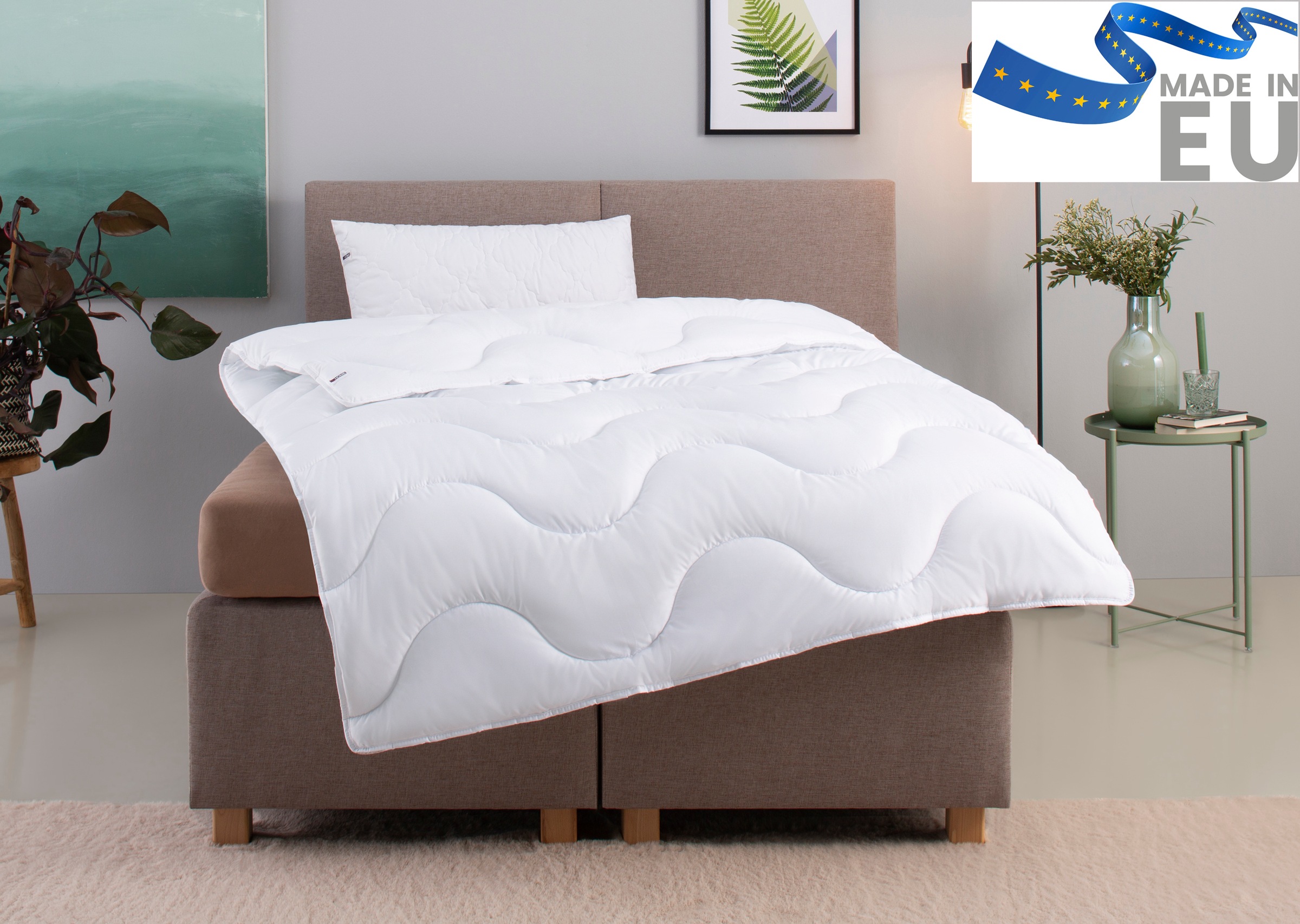 OTTO home Microfaserbettdecke + Microfaserkissen "Mailo, Bettdecke 135x200 günstig online kaufen