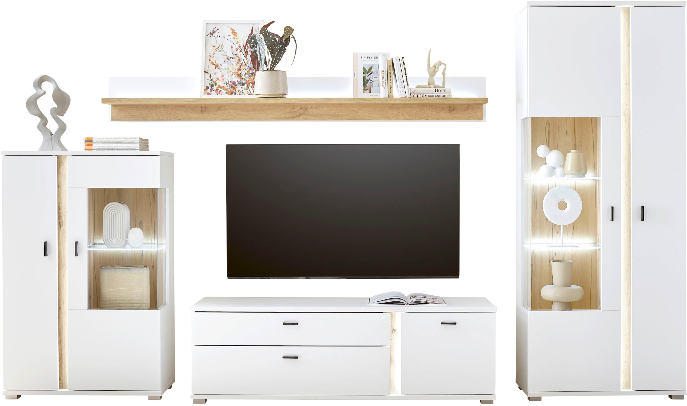 Home affaire Wohnwand "LONG ISLAND" Set, 4 Stk. tlg. günstig online kaufen