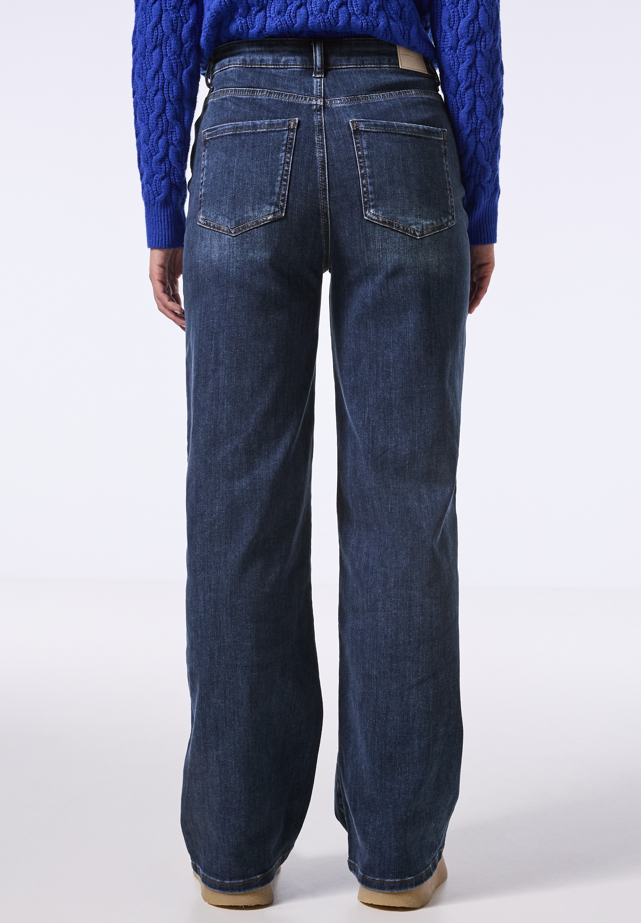 STREET ONE STUDIO Weite Jeans, aus Baumwolle mit Stretchanteil günstig online kaufen