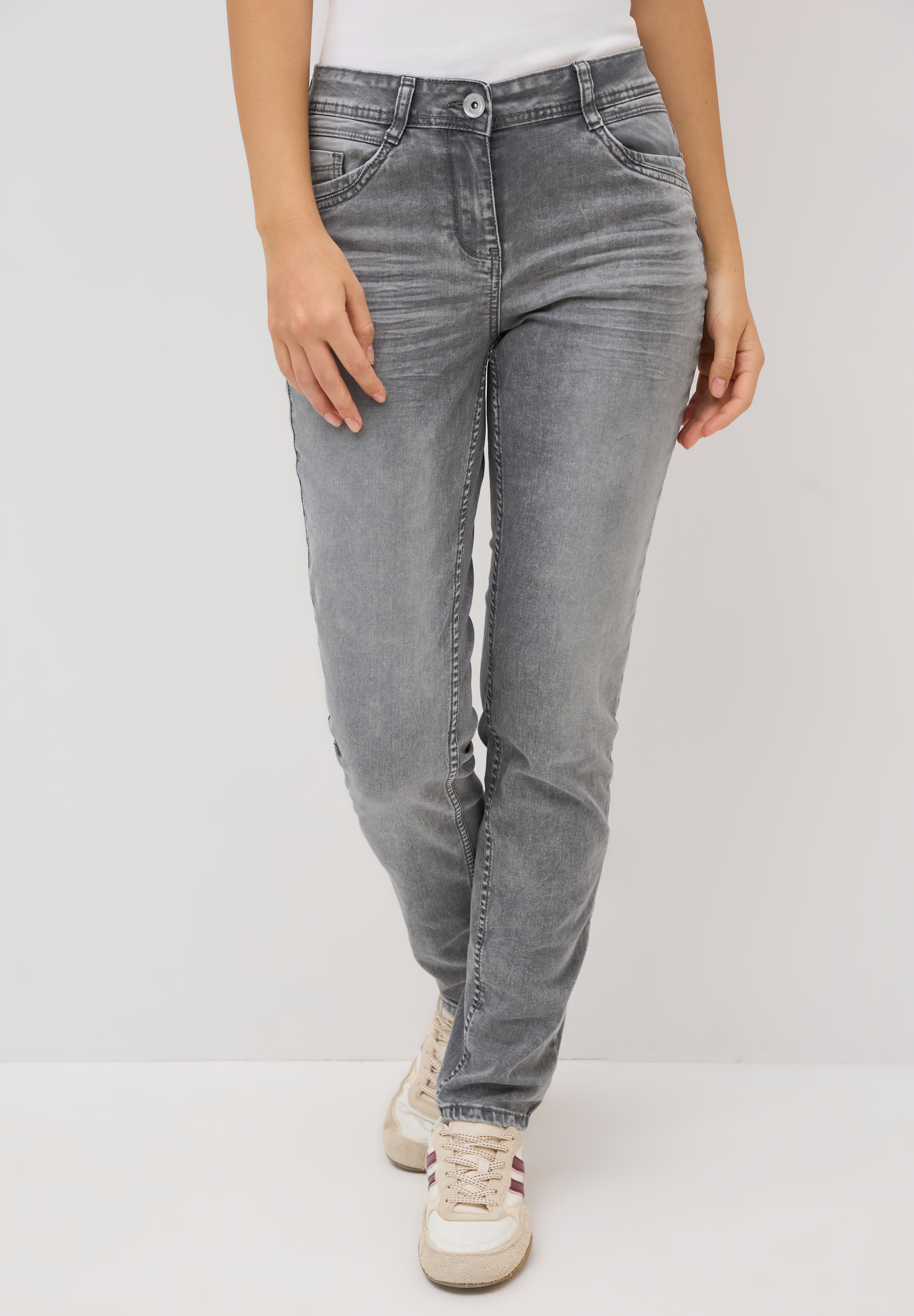 Cecil Gerade Jeans, aus Baumwolle mit Stretchanteil