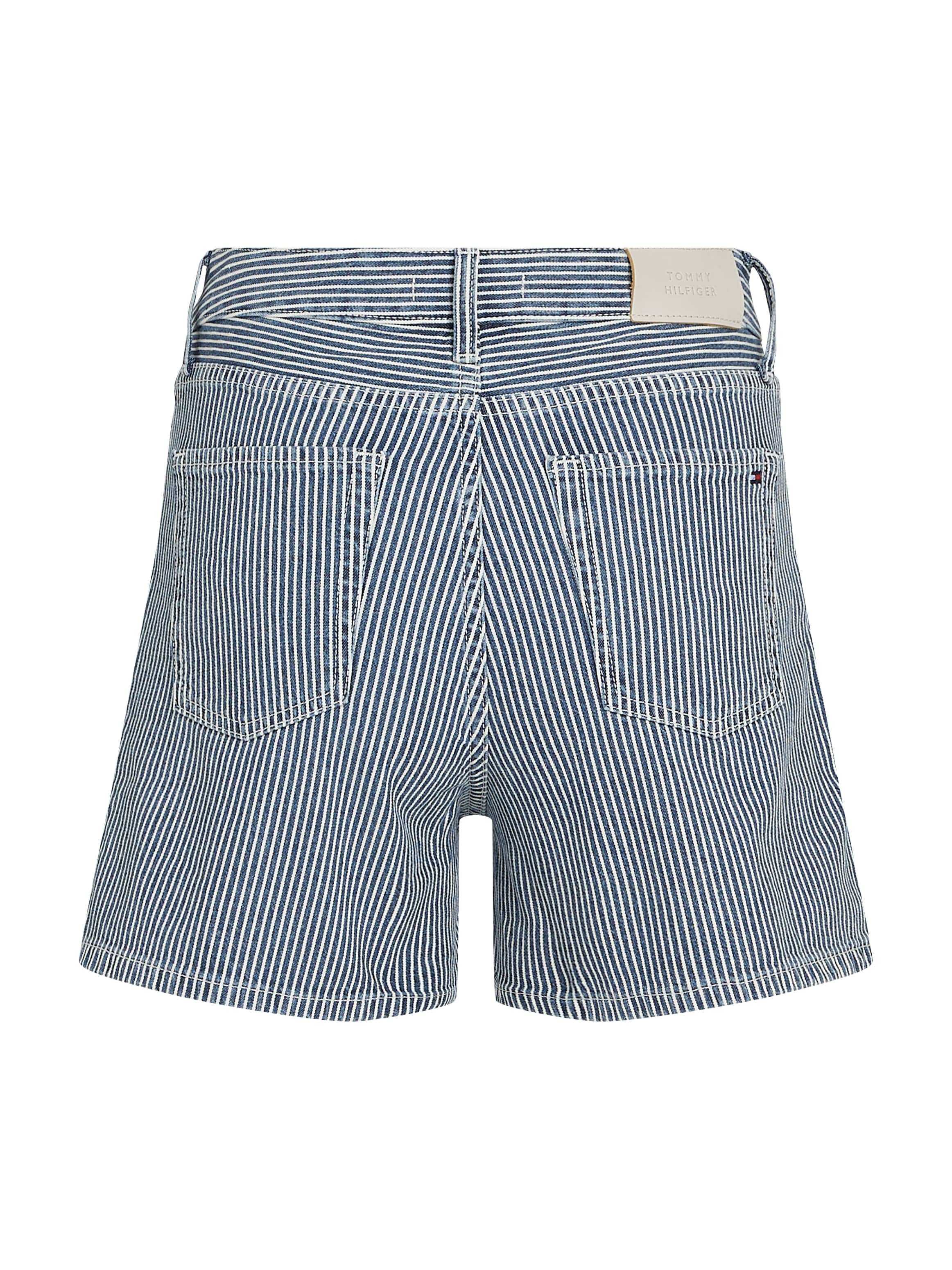Tommy Hilfiger Shorts »DNM MINI SHORT HW JAZ«, mit Streifen-Muster