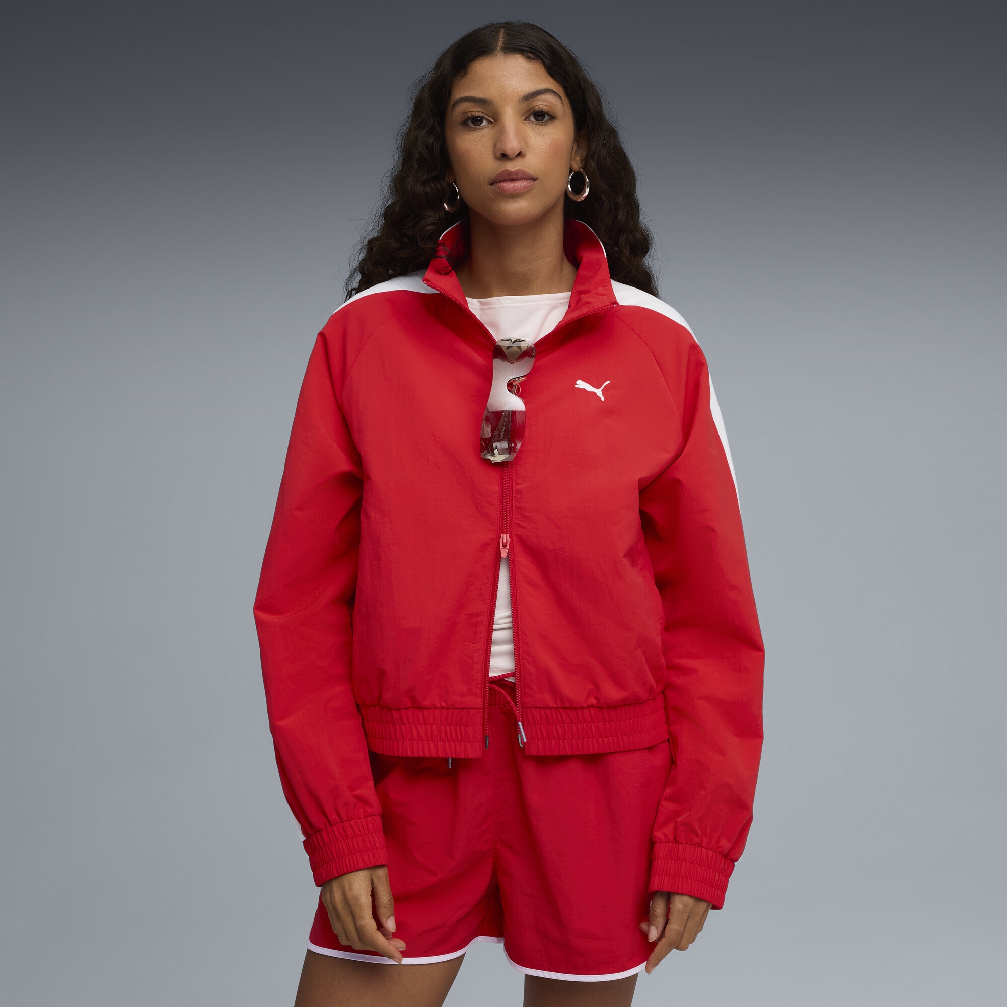 PUMA Trainingsjacke »T7 Relaxed Gewebte Trainingsjacke Damen«