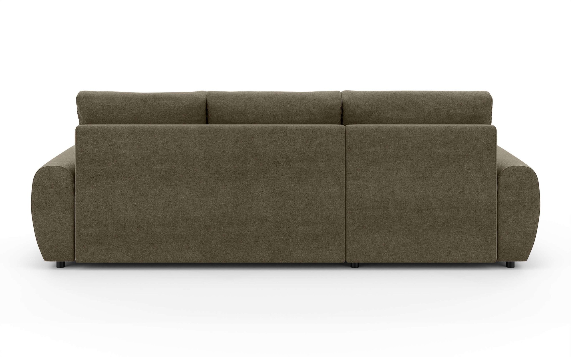 INOSIGN Ecksofa »HAVERHILL Schlafsofa mit Bettkasten, Maße B/H/T: 237/89/166 cm«, L-Form mit Recamiere links oder rechts bestellbar, Wellenunterfederung