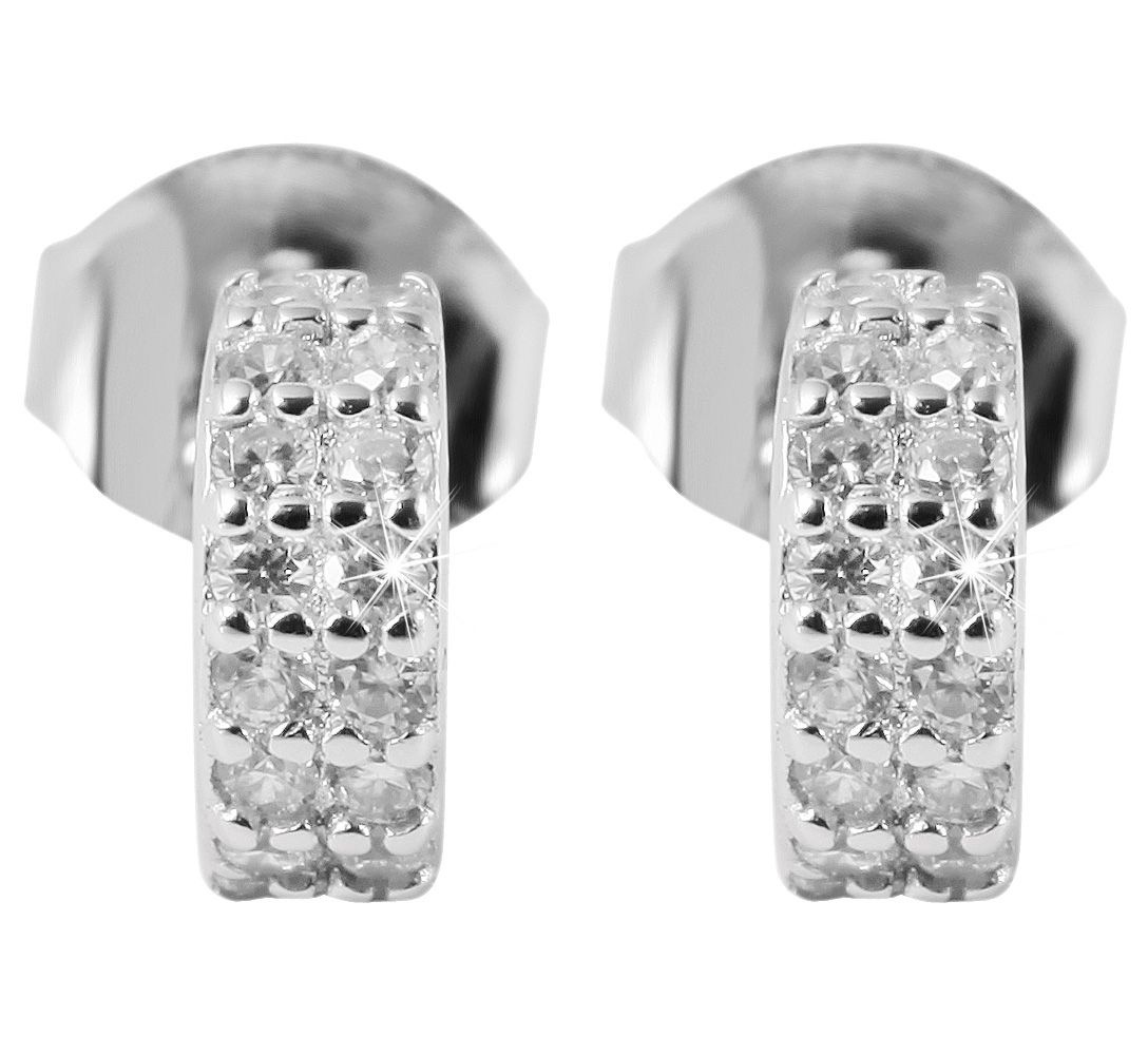 Adelia´s Paar Ohrhänger »Damen Ohrringe – Ohrstecker aus 925 Silber mit Zirkonia« Zum Verschenken an Menschen, die Ihnen am Herzen liegen