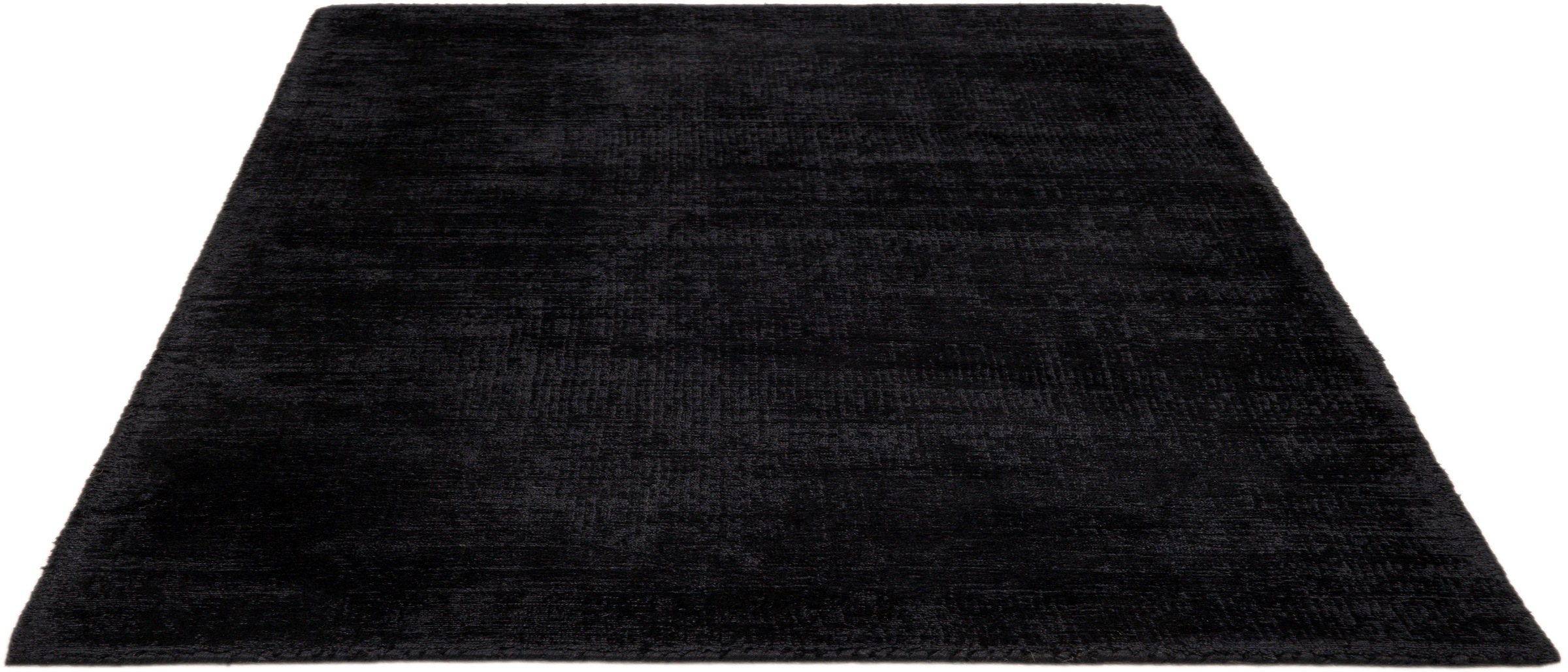 TOM TAILOR HOME Teppich »Shine uni«, rechteckig, 8 mm Höhe, Handweb Teppich, 100% Viskose, handgewebt, mit elegantem Schimmer