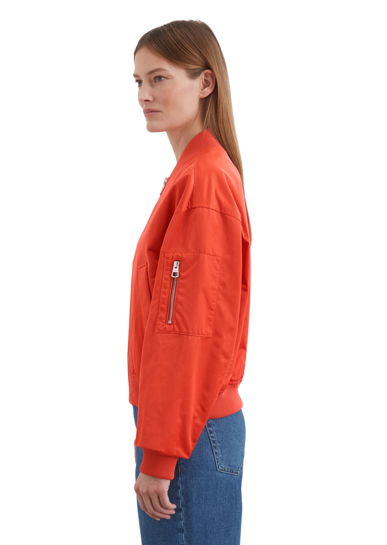 Marc O'Polo Outdoorjacke »aus recyceltem Polyester-Twill«, ohne Kapuze
