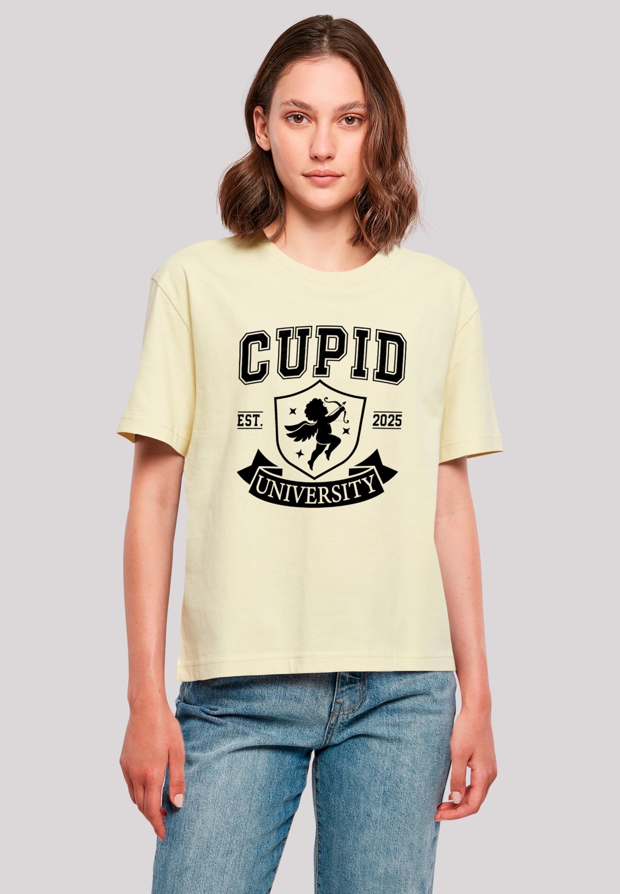 F4NT4STIC T-Shirt "Cupid University Valentinstag", Premium Qualität günstig online kaufen