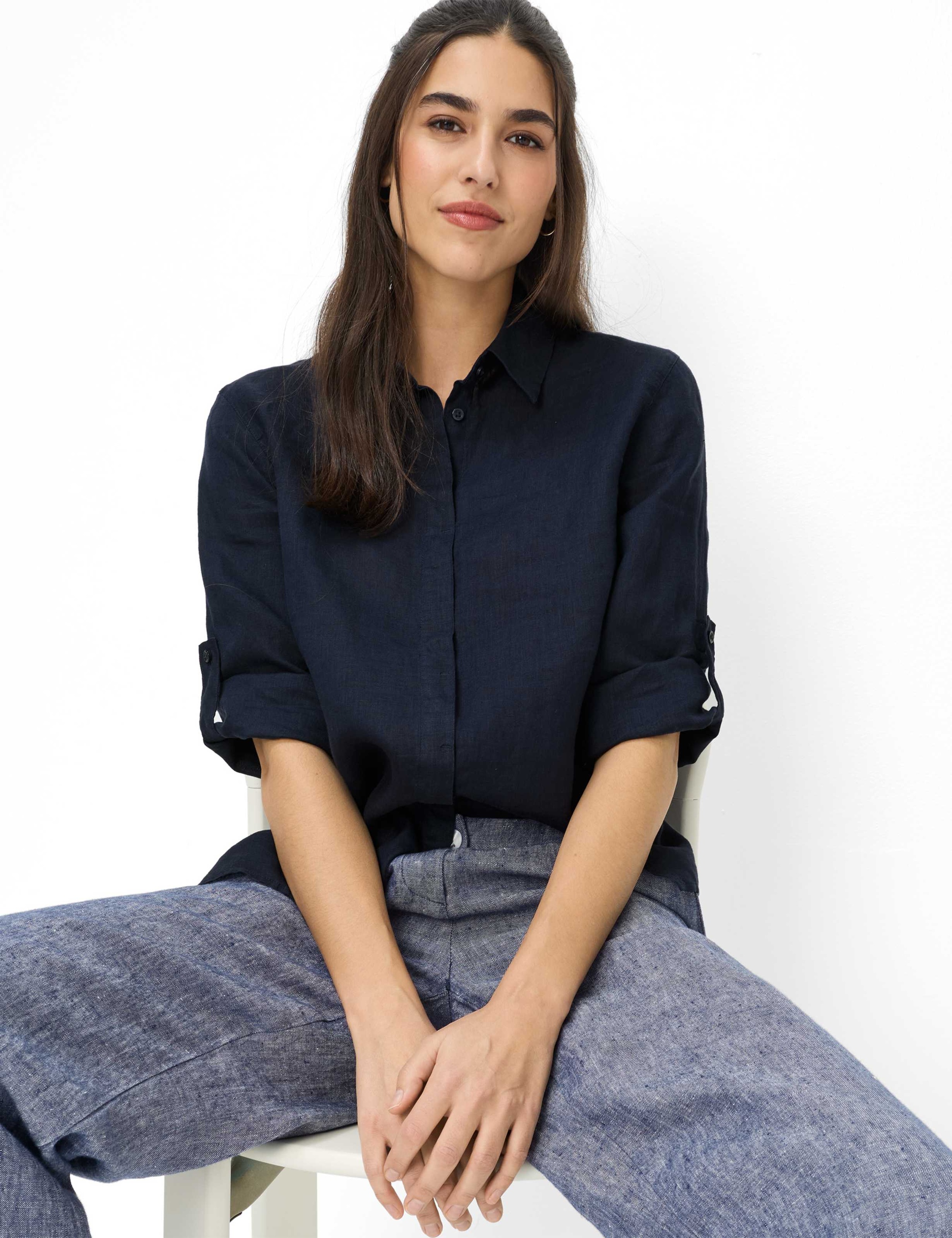 Brax Vicki Blouse Navy 38 3