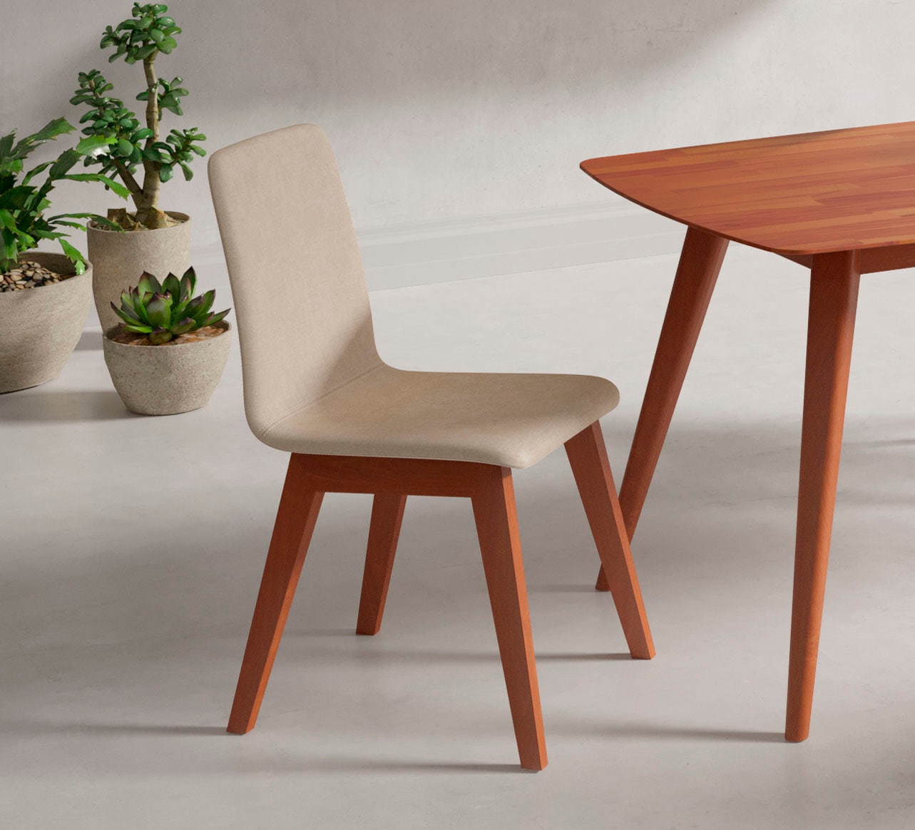 Home affaire "Sandy" () 2 Stk.mit verschiedenen Stuhlbeinfarben und Farbvarianten, Sitzhöhe 47 cm