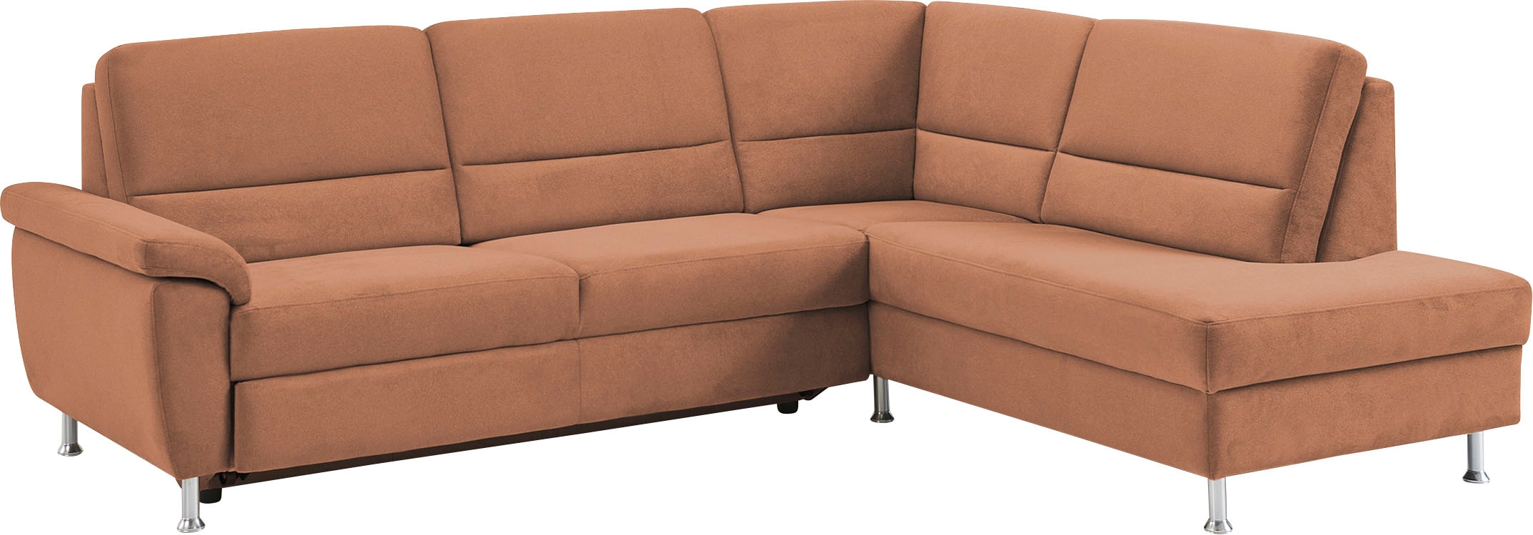 CALIZZA INTERIORS Ecksofa »Onyx L-Form«, Ottomane links oder rechts, wahlweise mit Bettfunktion, Breite 257 cm