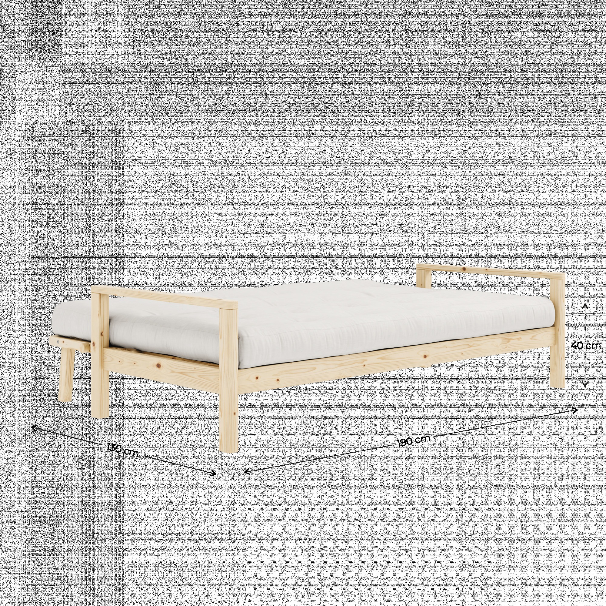 Karup Design Schlafsofa »KNOB«, mit Futonmatratze, verschiedene Farben, FSC®-zertifiziert, Kiefer