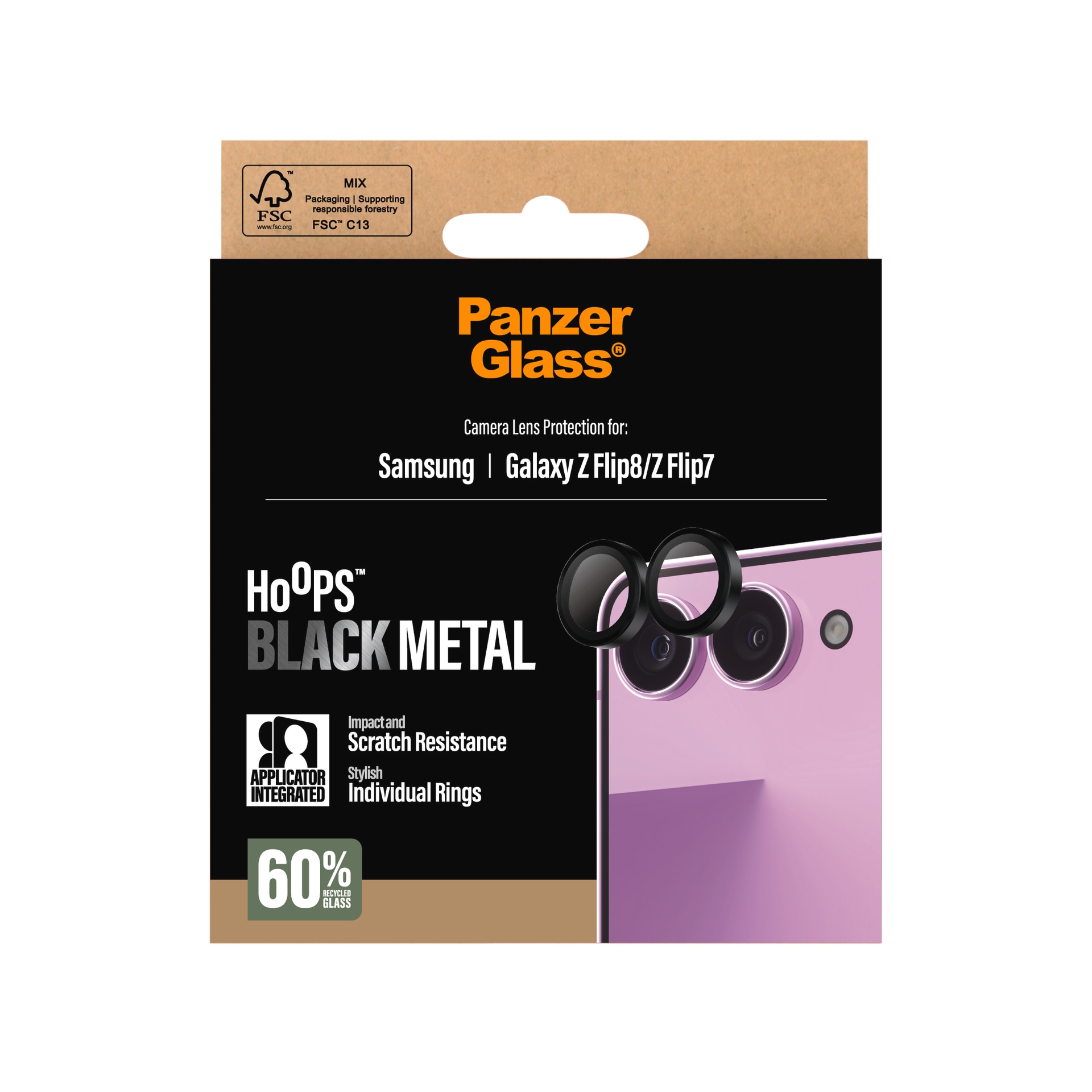 CARE by PanzerGlass Kameraschutzglas »Hoops Camera Lens Protector« für Samsung Galaxy Z Flip8;Samsung Galaxy Z Flip7 Blickschutz
