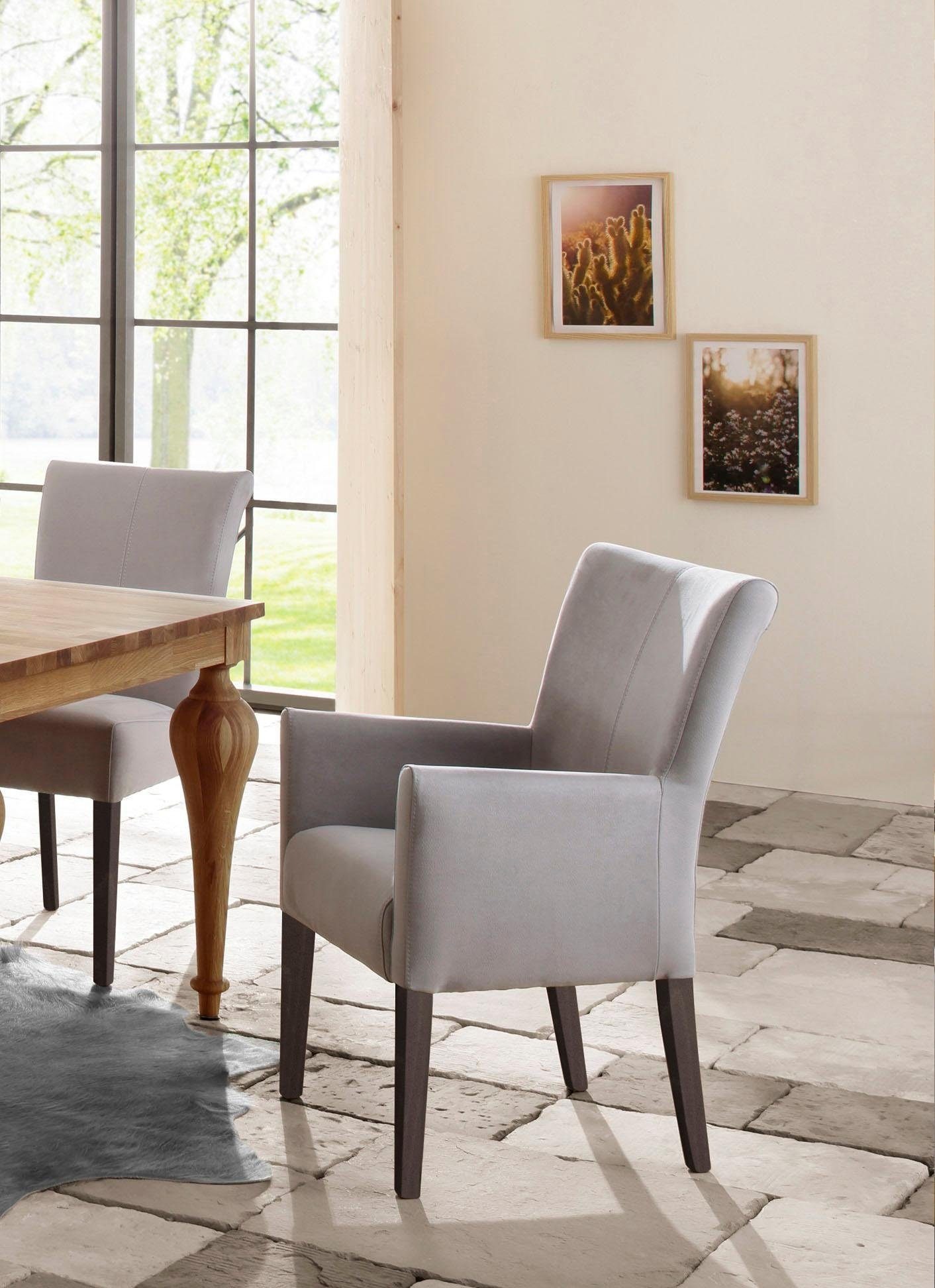 Home affaire Esszimmerstuhl "King" () Polsterstuhl, Armlehnstuhl, Gestell M günstig online kaufen