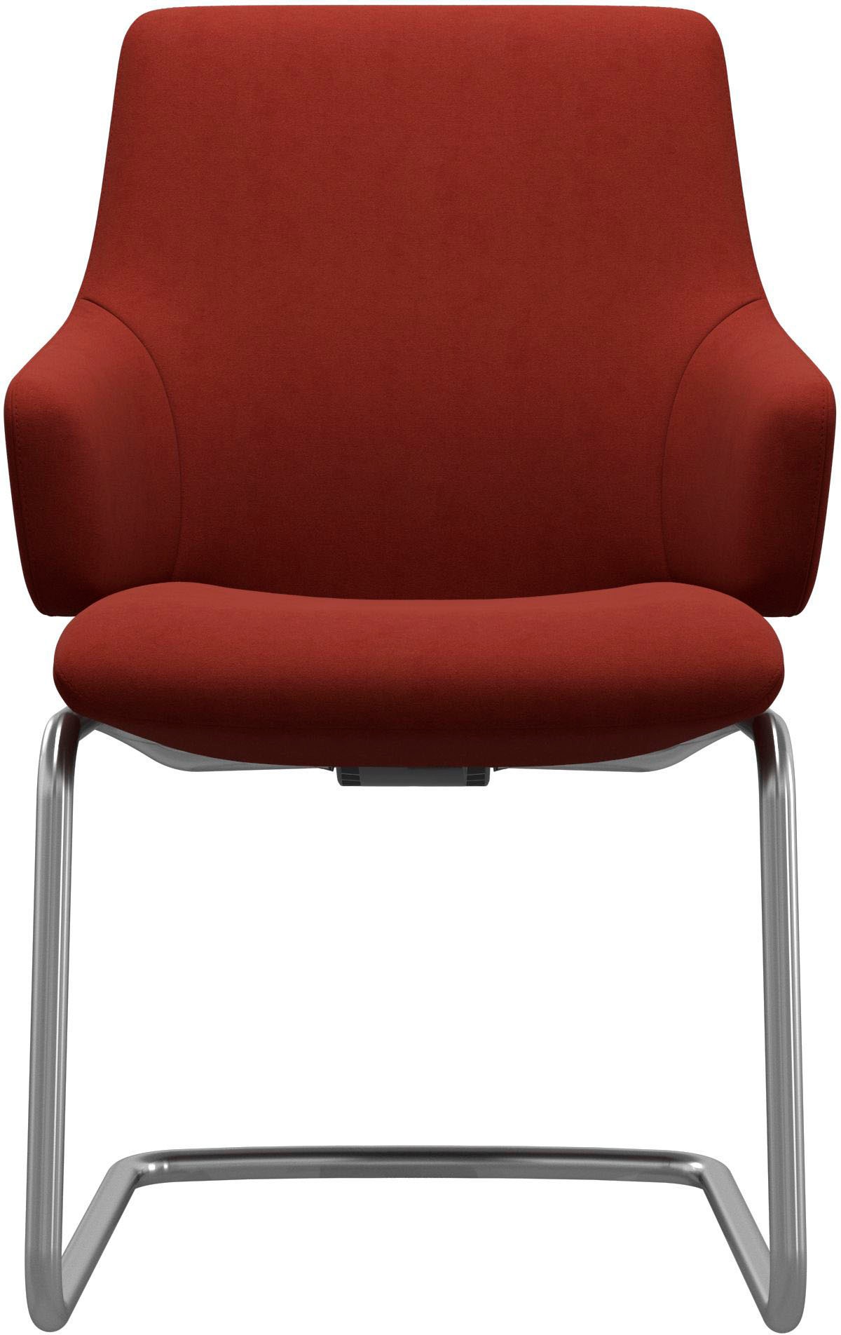 Stressless® Polsterstuhl »Laurel«, Microfaser DINAMICA, Low Back mit Armlehne, Größe L, mit Beinen aus Stahl in Schwarz matt