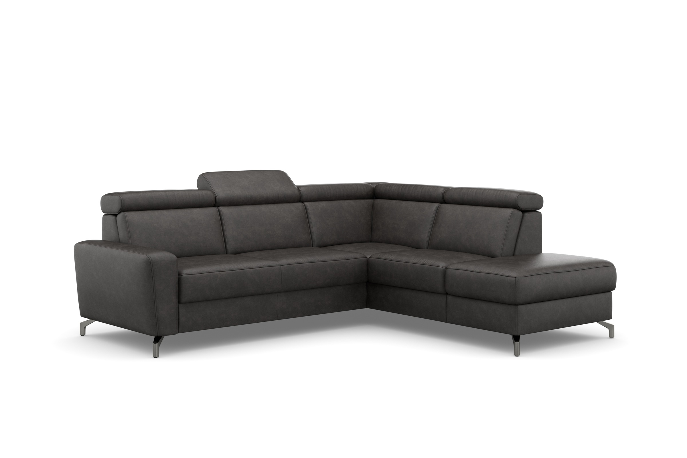 sit&more Ecksofa »Scarlett L-Form«, inklusive Kopfteilverstellung, wahlweise mit Bettfunktion, Bettkasten