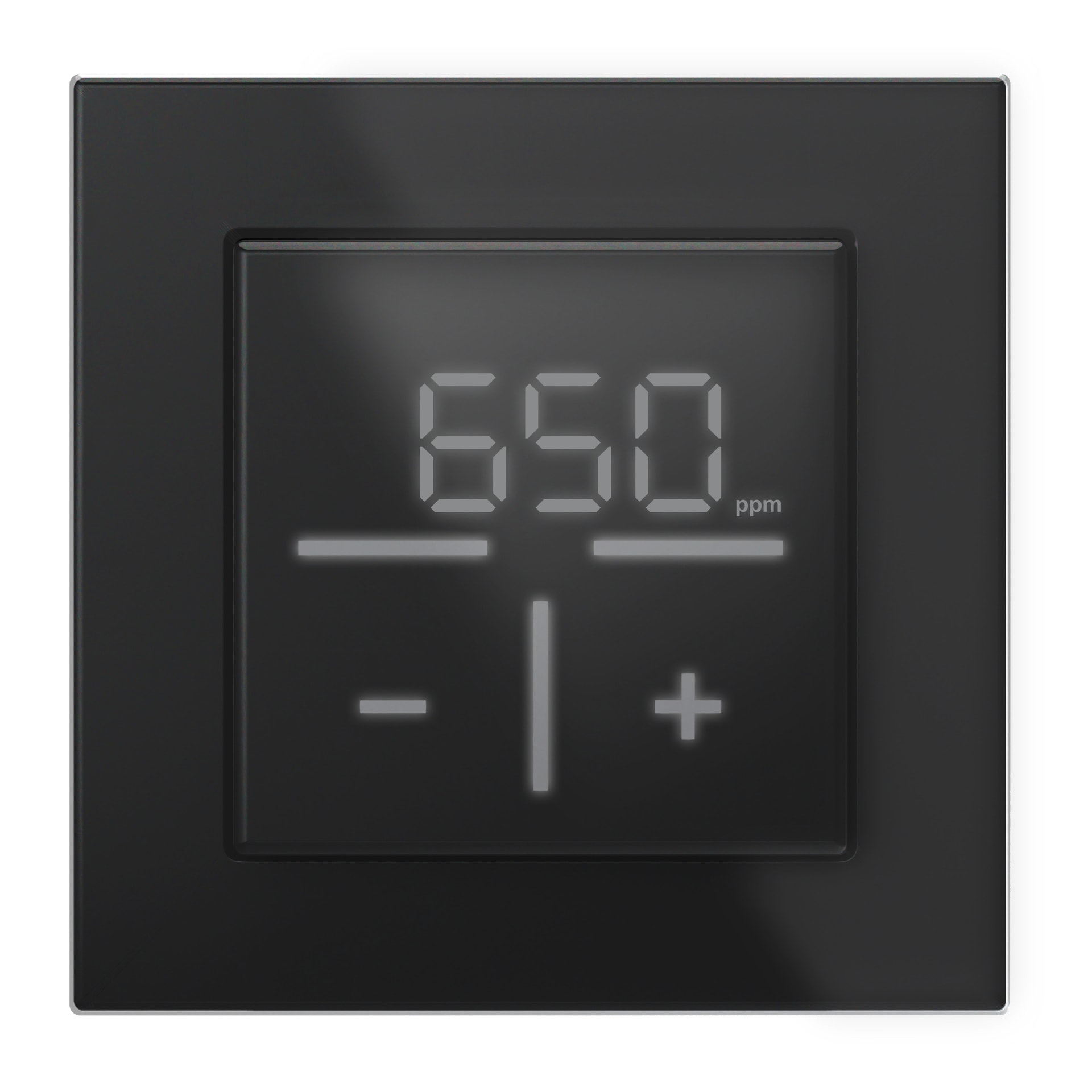 HOMEMATIC IP Smart-Home-Zubehör "Bundle Glas-Wandthermostat CO2 + Glasrahmen", schwarz, B:31cm H:12cm T:37cm, Smart-Home-Stationen - Einheitsgröße