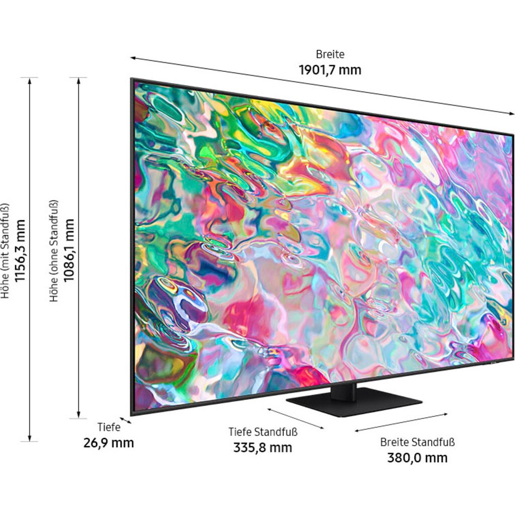Samsung QLED-Fernseher »85" QLED 4K Q70B (2022)«, 214 cm/85 Zoll, Smart-TV