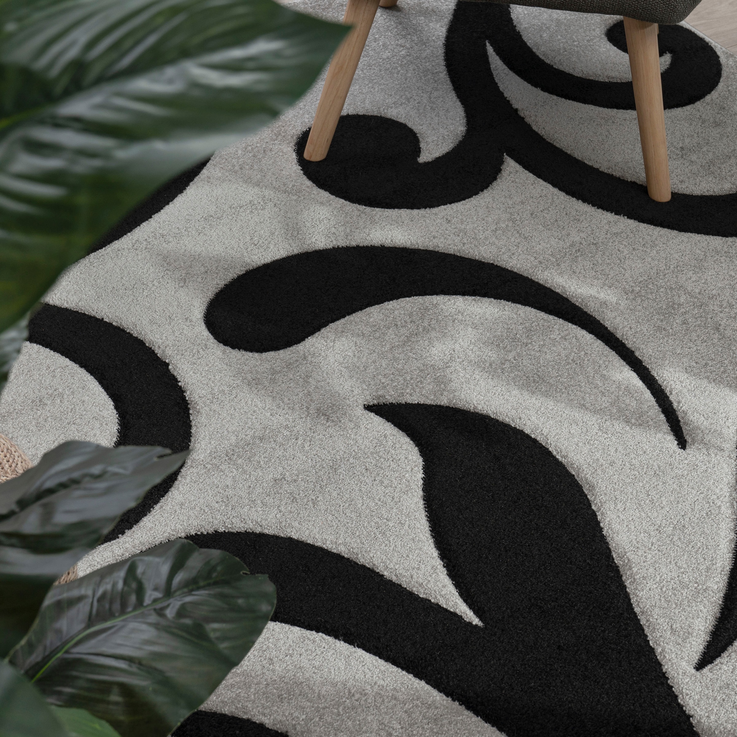Paco Home Teppich »Diamond 761«, rechteckig, 18 mm Höhe, Kurzflor, gewebt, 3D-Design, mit Ornamenten