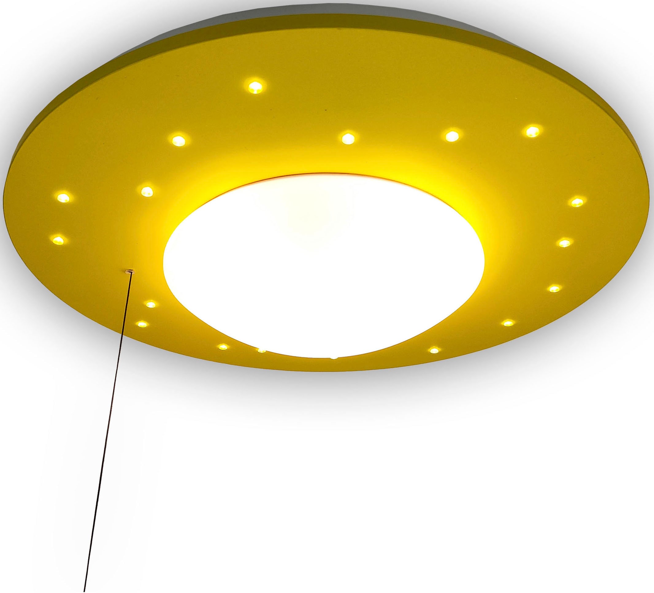 niermann Deckenleuchte »Starlight, Sonnengelb«, 1 flammig-flammig, E27 Fassung für einfachen Leuchtmittelwechsel