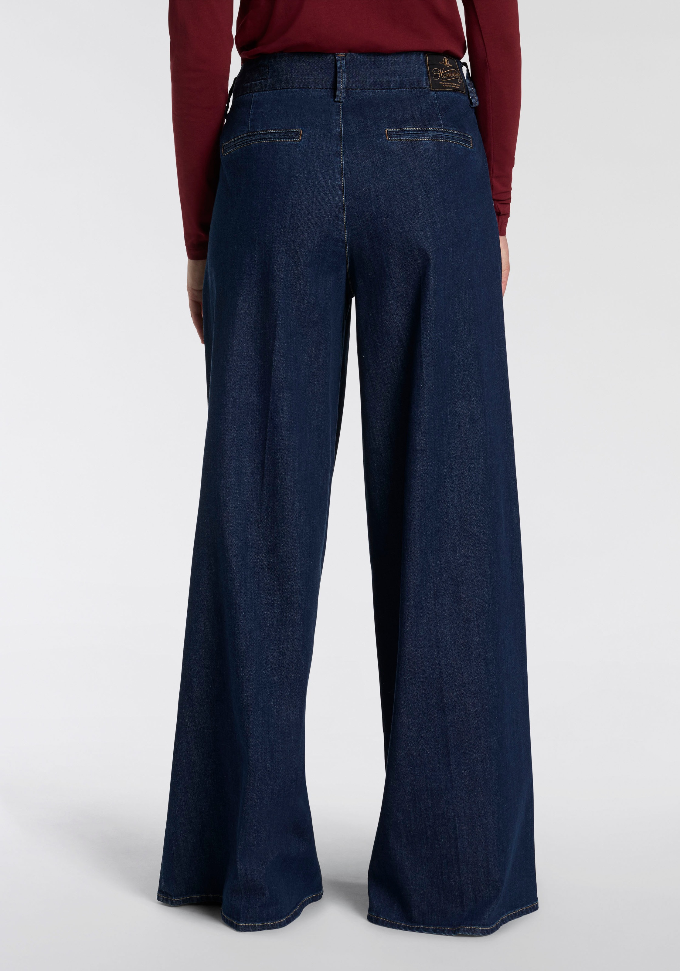 Herrlicher Weite Jeans »Lovely Palazzo Recycled Denim Light«, Palazzo