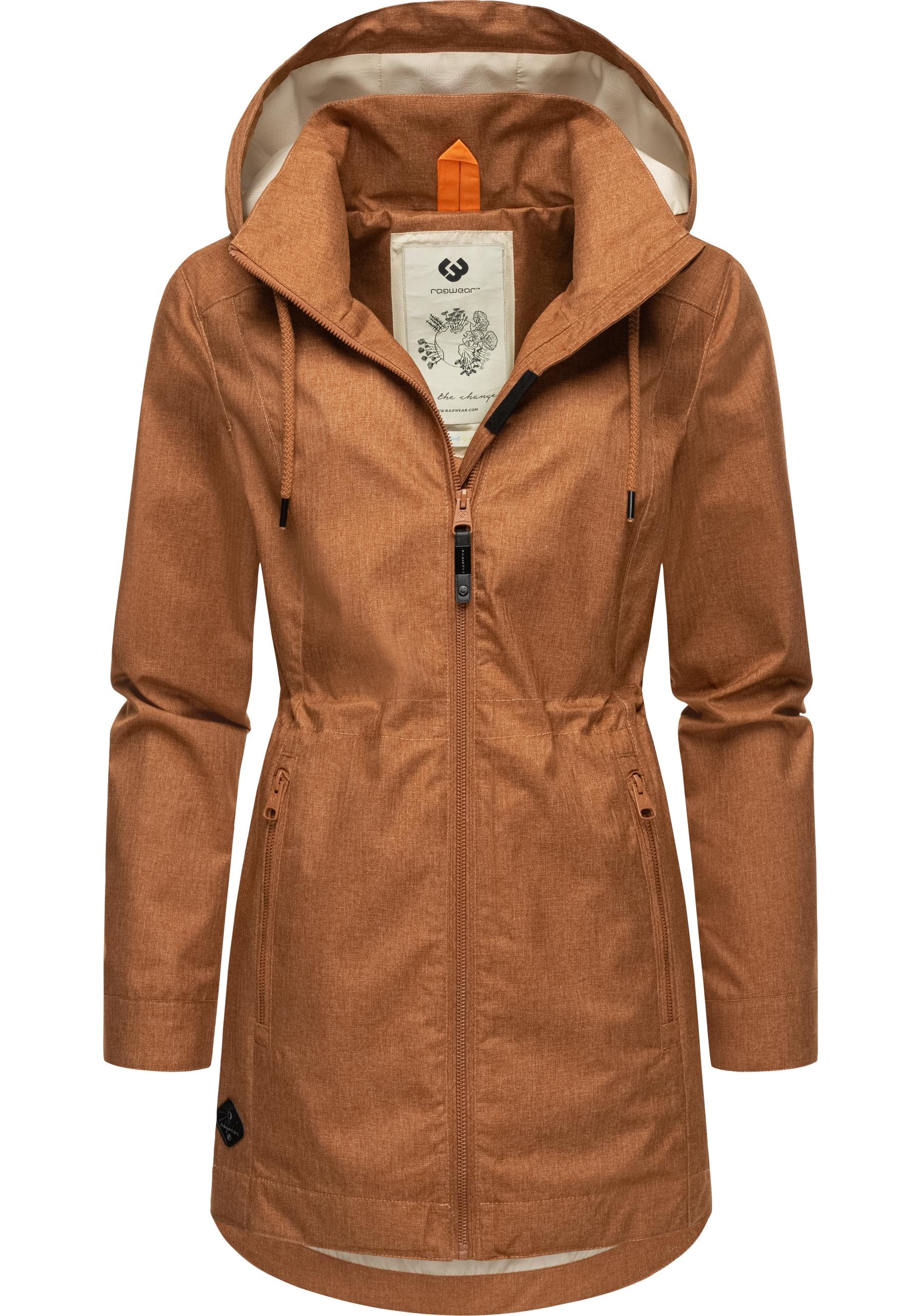 Ragwear Kurzmantel »Dakkota II«, Wasserdichter Outdoormantel für die Übergangszeit