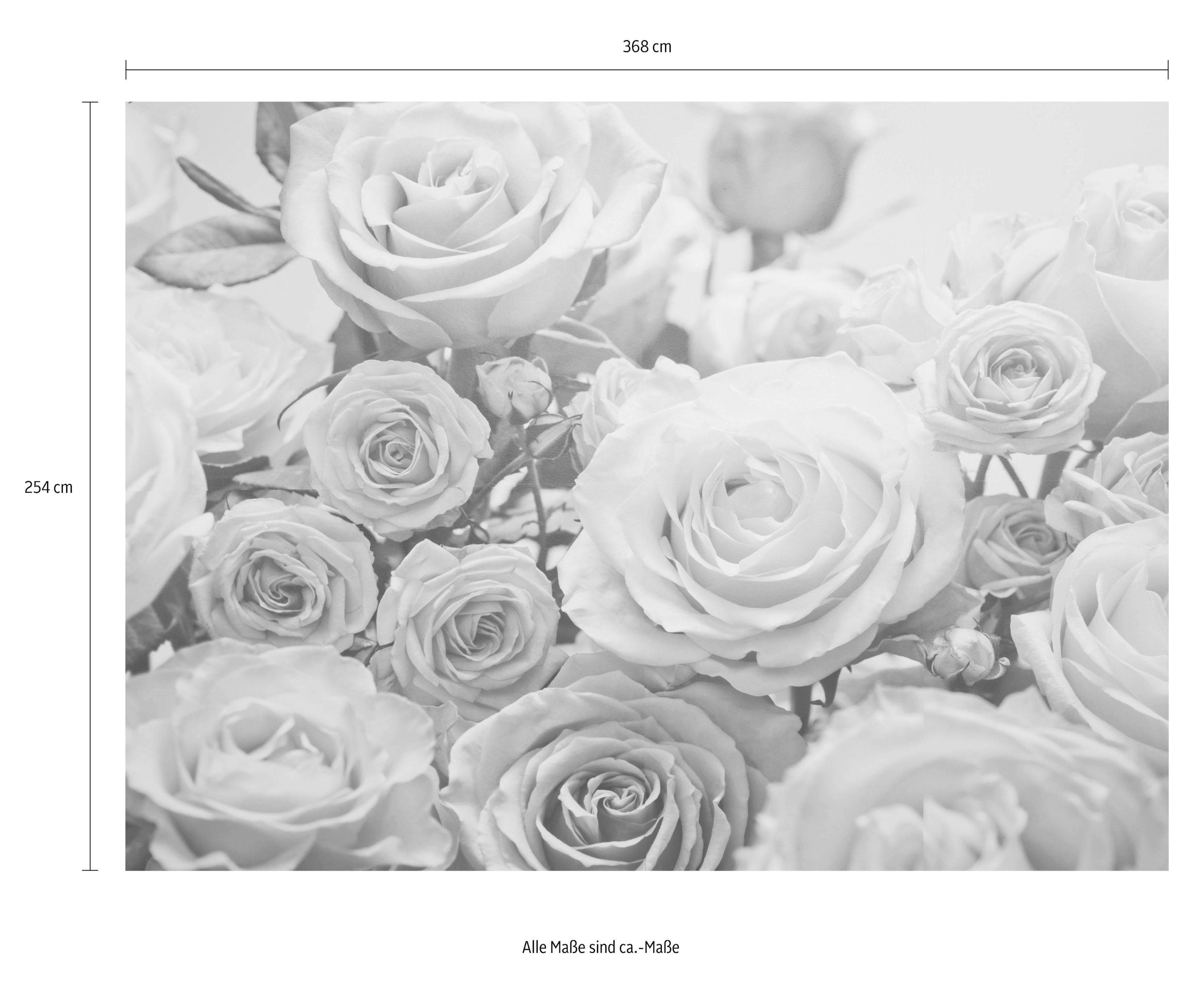 Komar Fototapete »Floraison - Größe 368 x 254 cm«, bedruckt, Wohnzimmer, Schlafzimmer