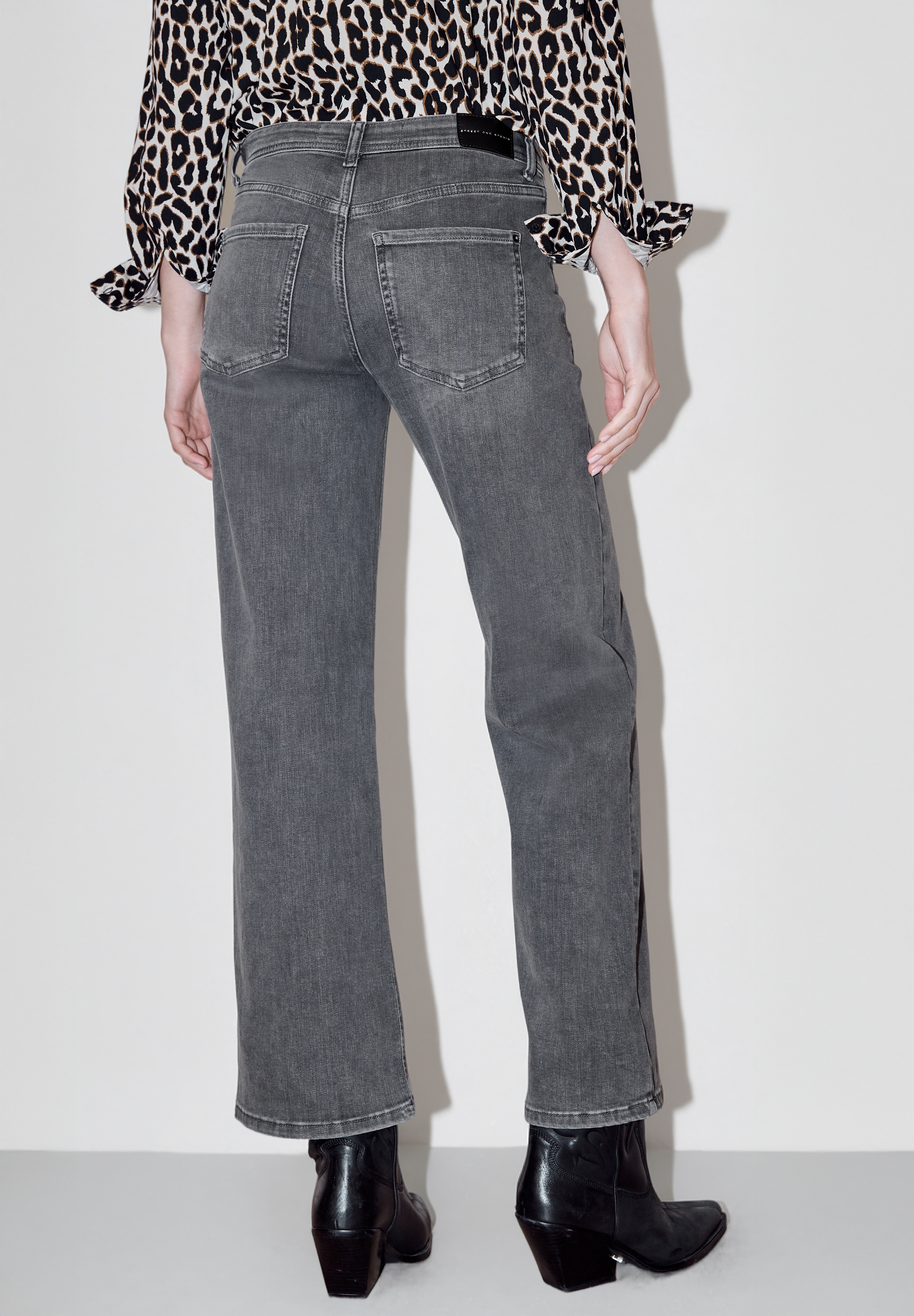 STREET ONE STUDIO Comfort-fit-Jeans mit Wide Legs