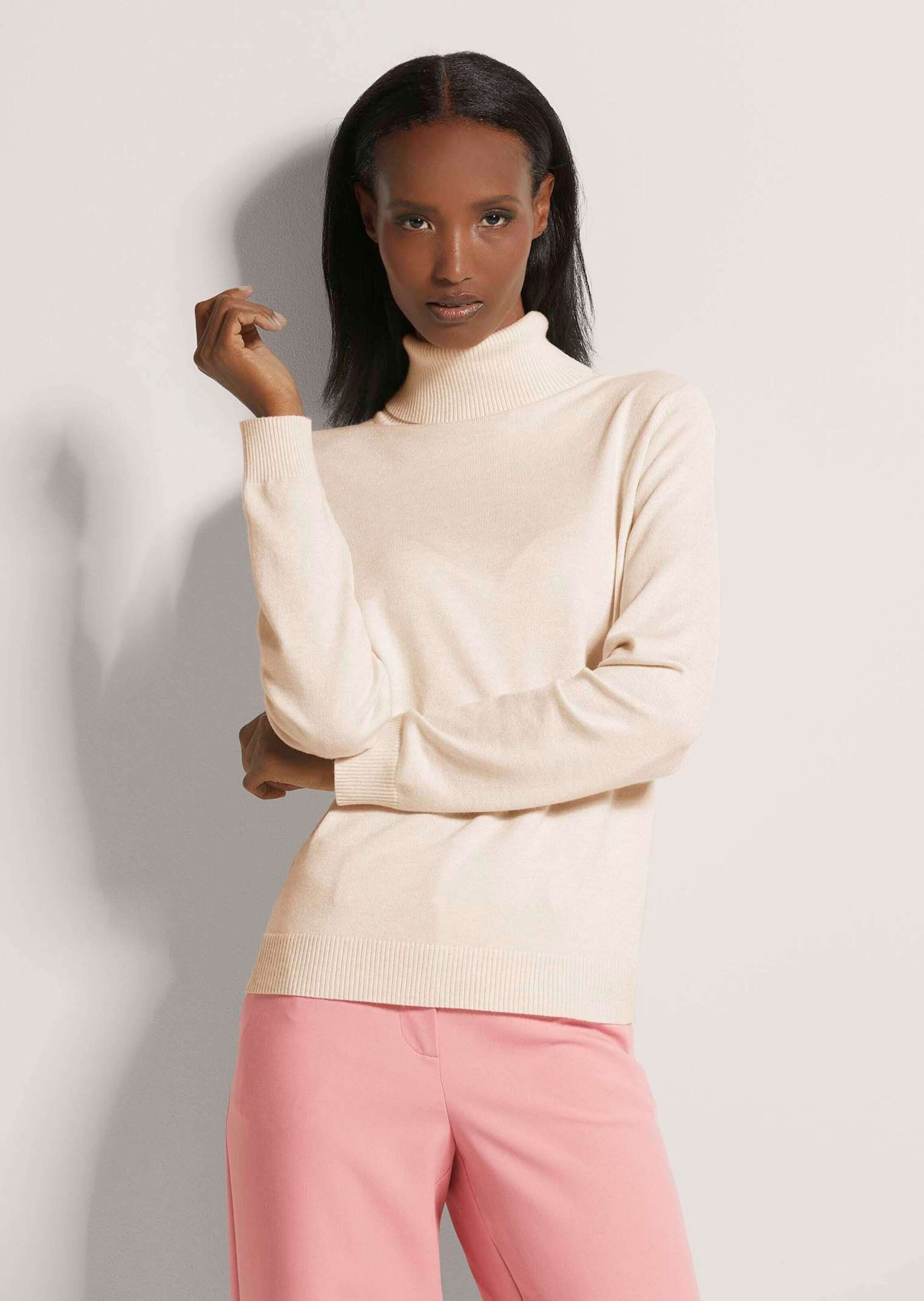 MADELEINE Longpullover »Pullover Strickpullover aus Viskose-Stretch«
