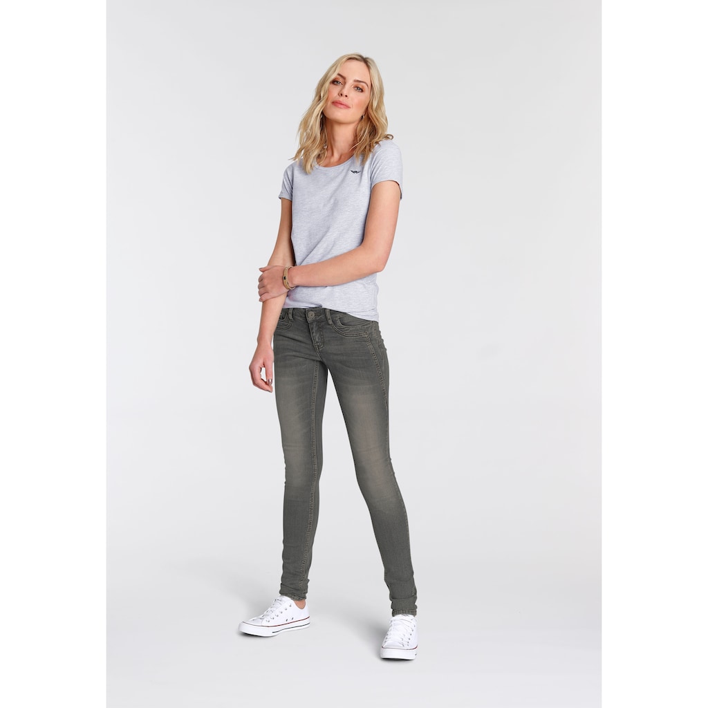 Arizona Skinny-fit-Jeans »mit Keileinsätzen«, Low Waist