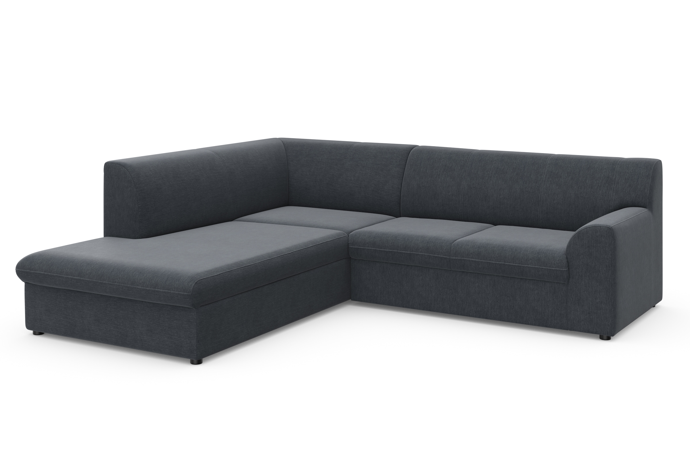 DOMO collection Ecksofa »Topper zeitlos elegant, kompakte Stellmaße, OTTOs Choice, L-Form«, mit Ottomane, wahlweise mit Schlaffunktion
