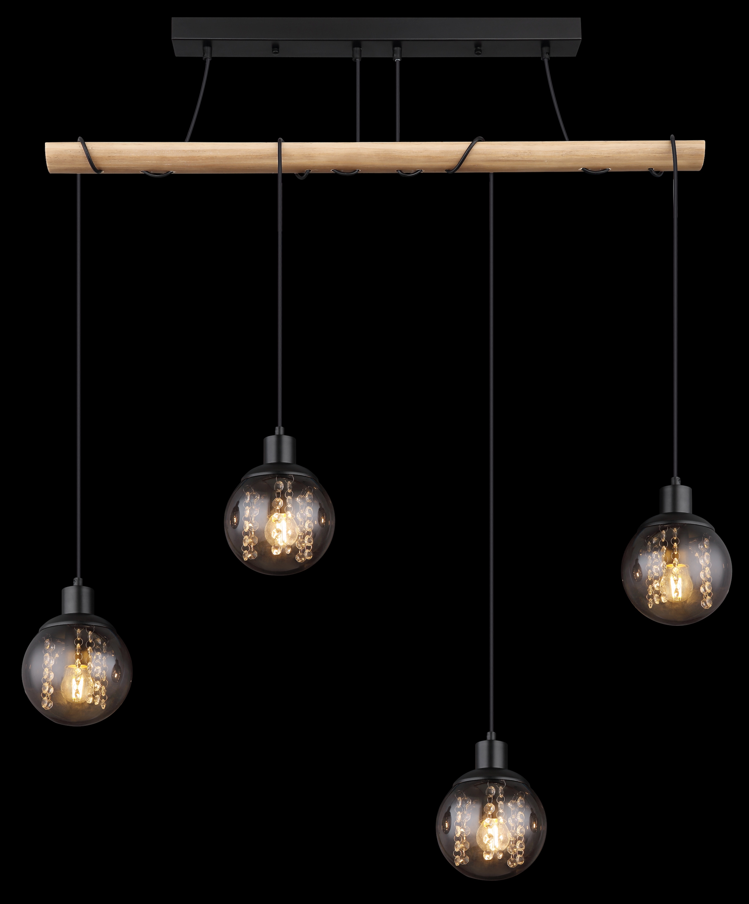 GLOBO LIGHTING Hängeleuchte »RICHARD«, Leuchtmittel E27 | ohne Leuchtmittel, Hängelampe/Pendelleuchte/Esszimmer/Wohnzimmer/Esstisch