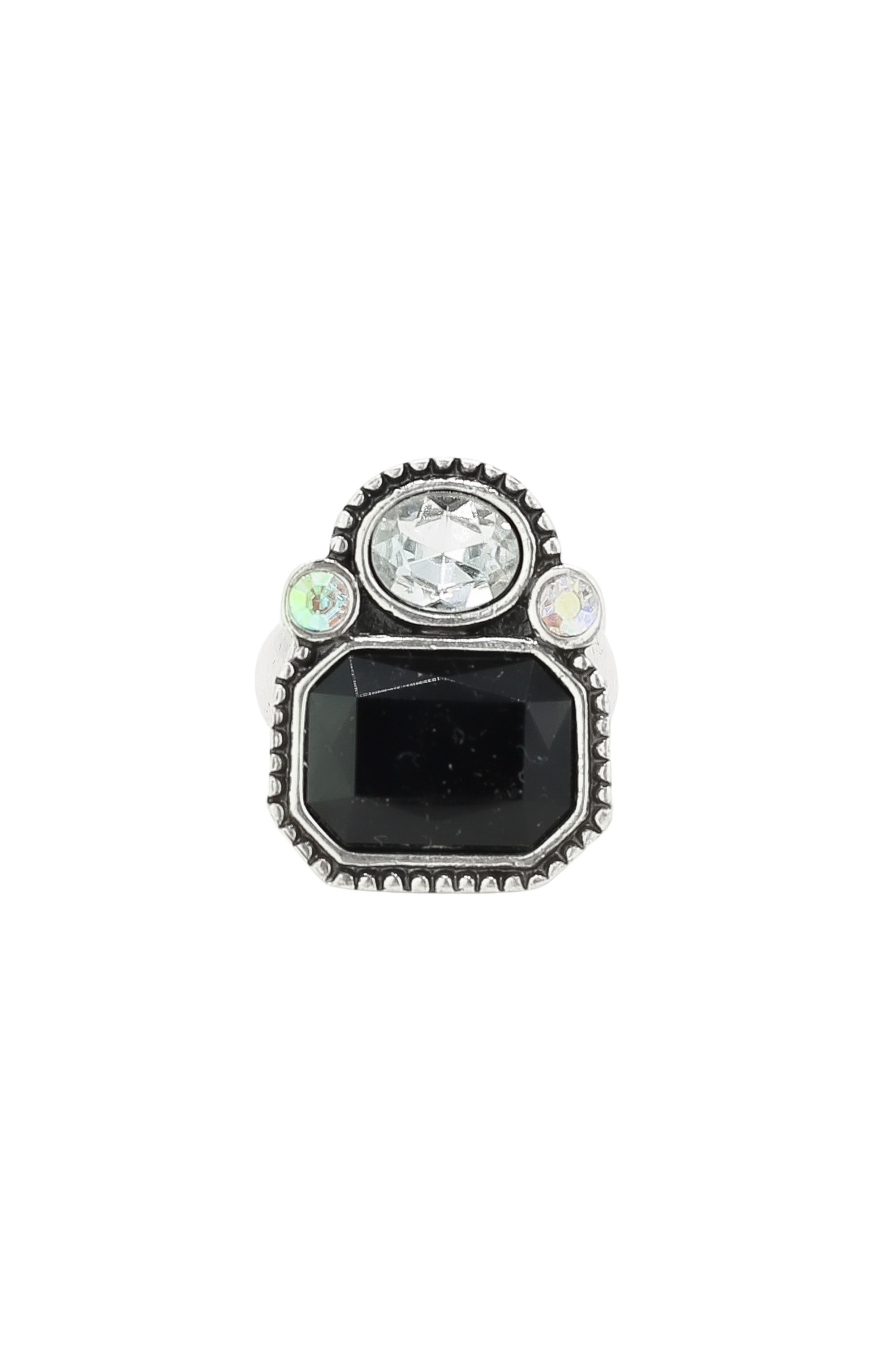 Fingerring "Blinger", schwarz, COLLEZIONE ALESSANDRO, Fingerringe, Damen, Messing, Fingerring 3