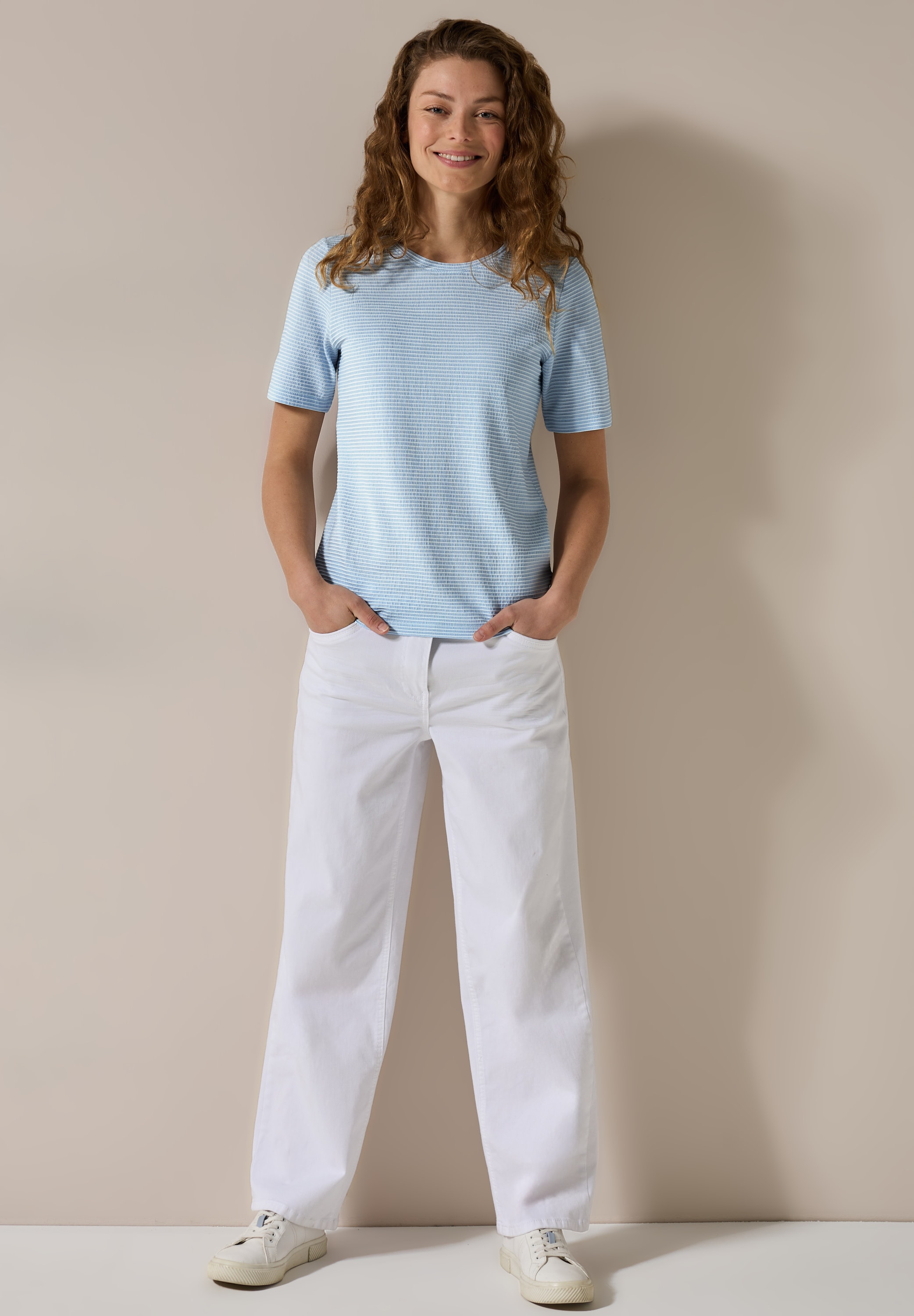 Cecil T-Shirt, aus Baumwolle mit Stretchante