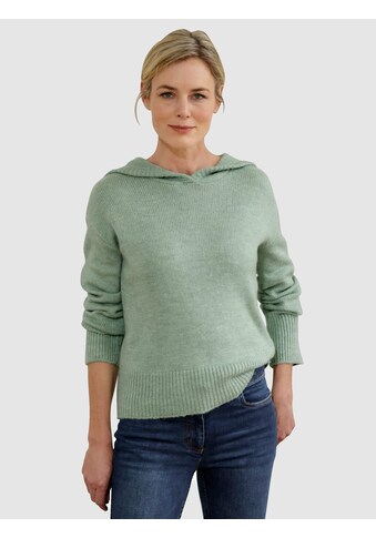 Dress In V-Ausschnitt-Pullover, mit Kapuze kaufen