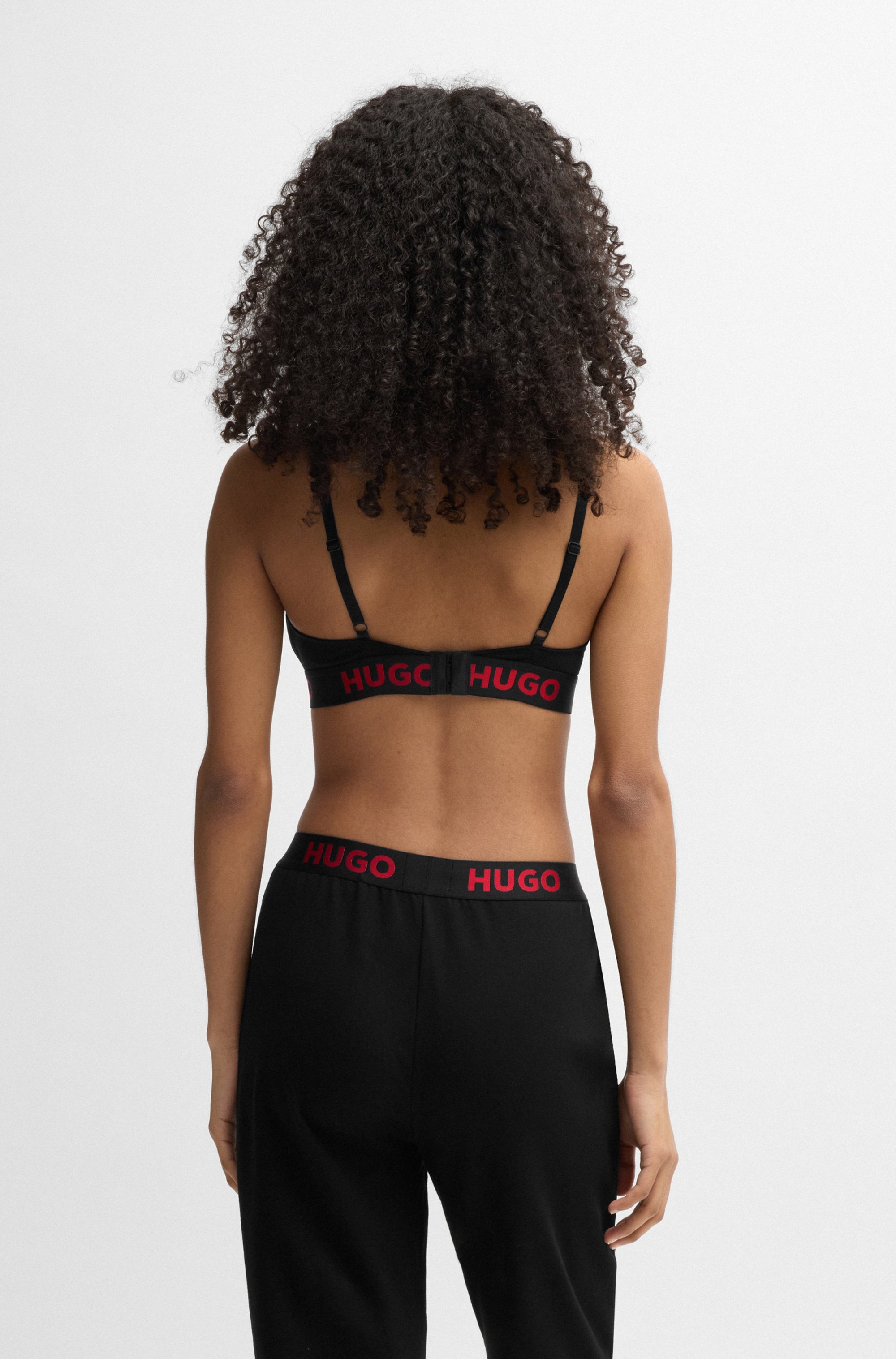 Thumbnail - HUGO Underwear Triangel-BH "TRIANGLE SPORTY LOGO" elastisch