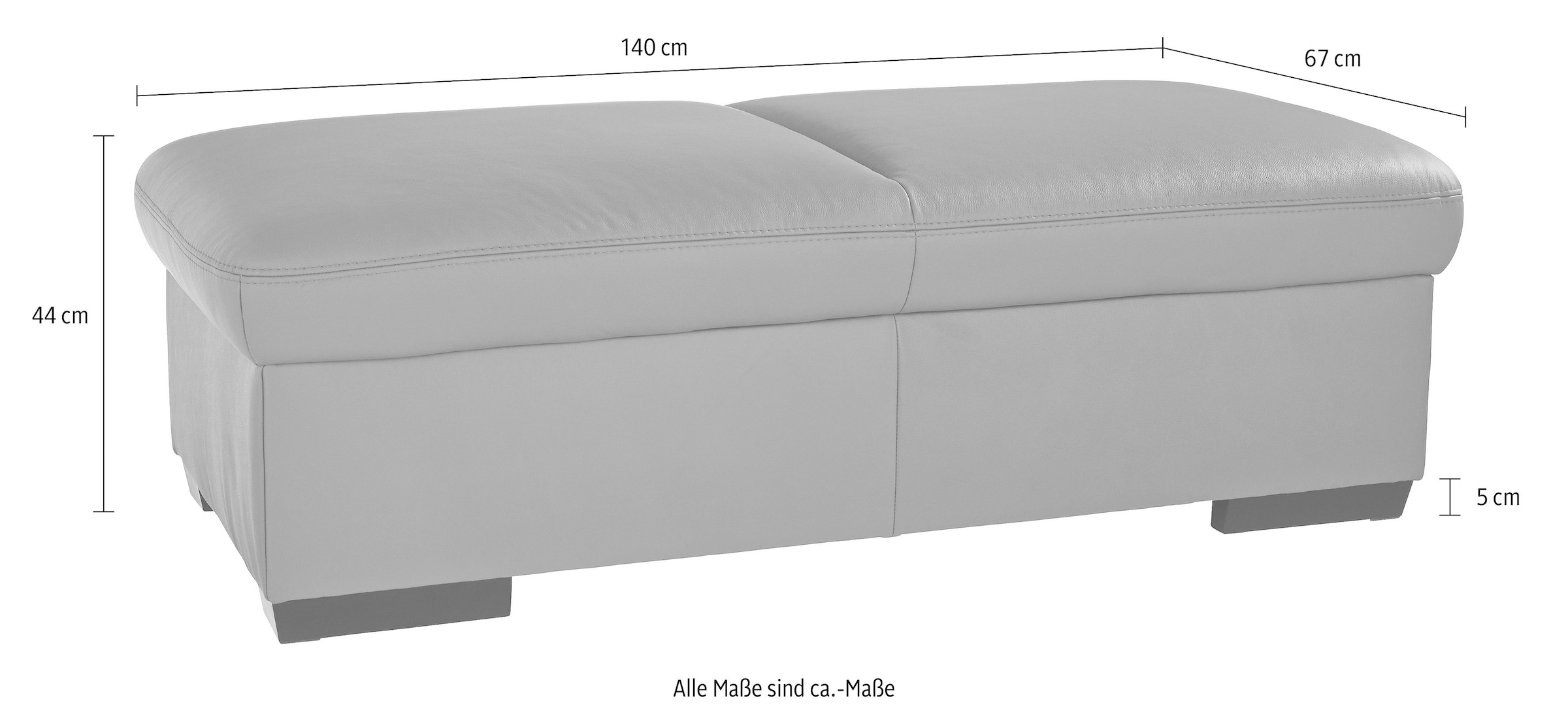 exxpo - sofa fashion Hocker »Salerno«