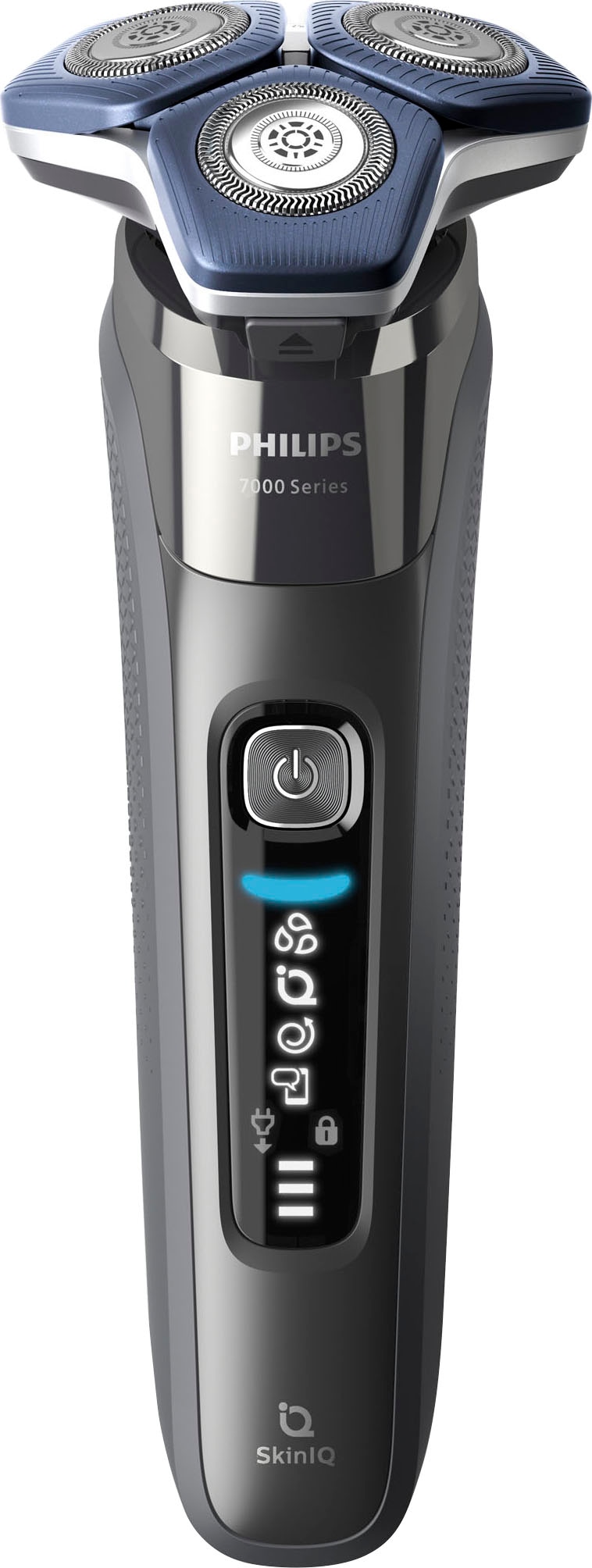 Philips Elektrorasierer »Shaver Series 7000 S7887/63«, Reinigungsstation, ausklappbarer Präzisionstrimmer, 4 Reinigungskartuschen, Ladestand, Etui, mit SkinIQ Technologie