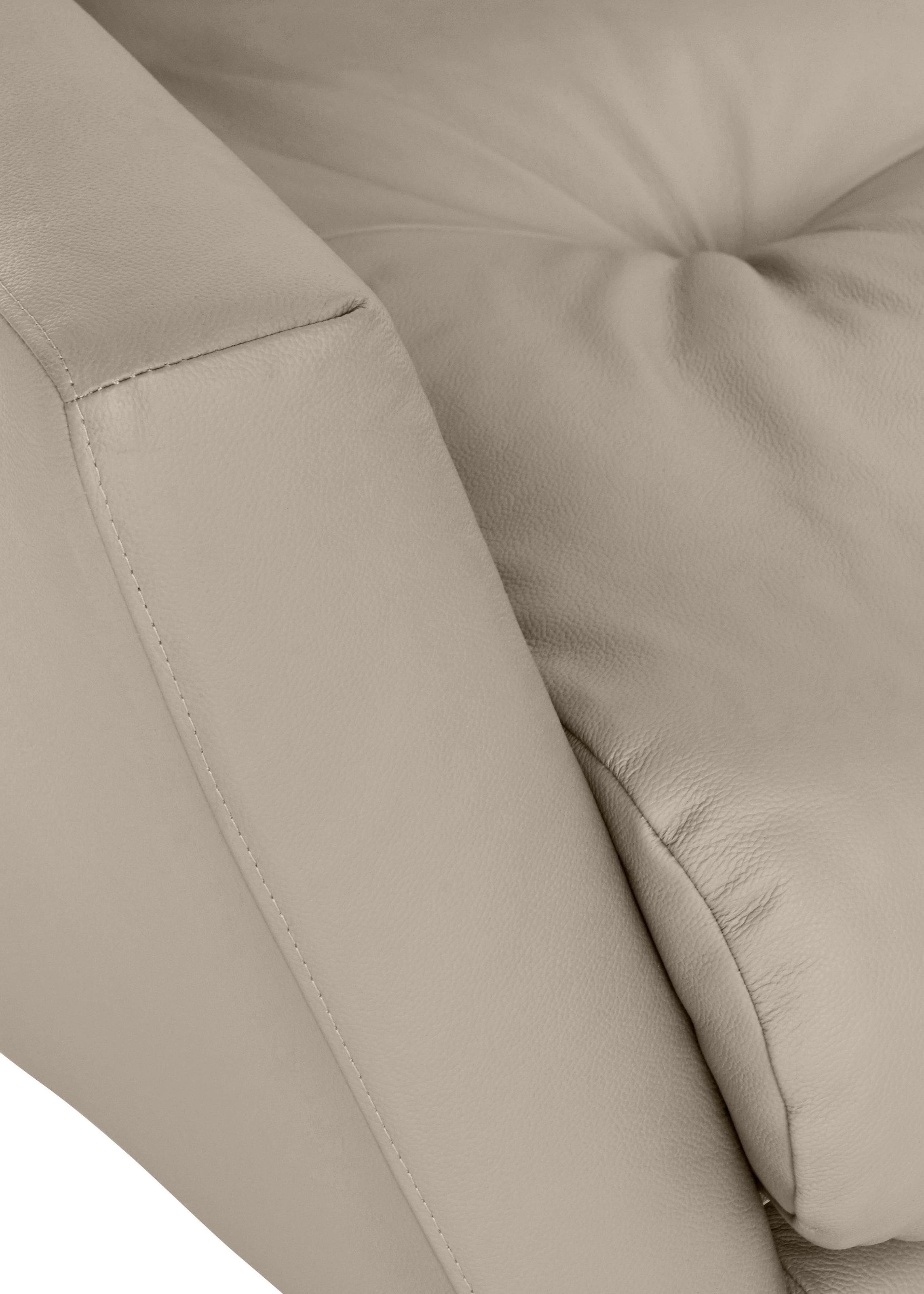 W.SCHILLIG Big-Sofa »softy«, mit dekorativer Heftung im Sitz, Füße Chrom glänzend