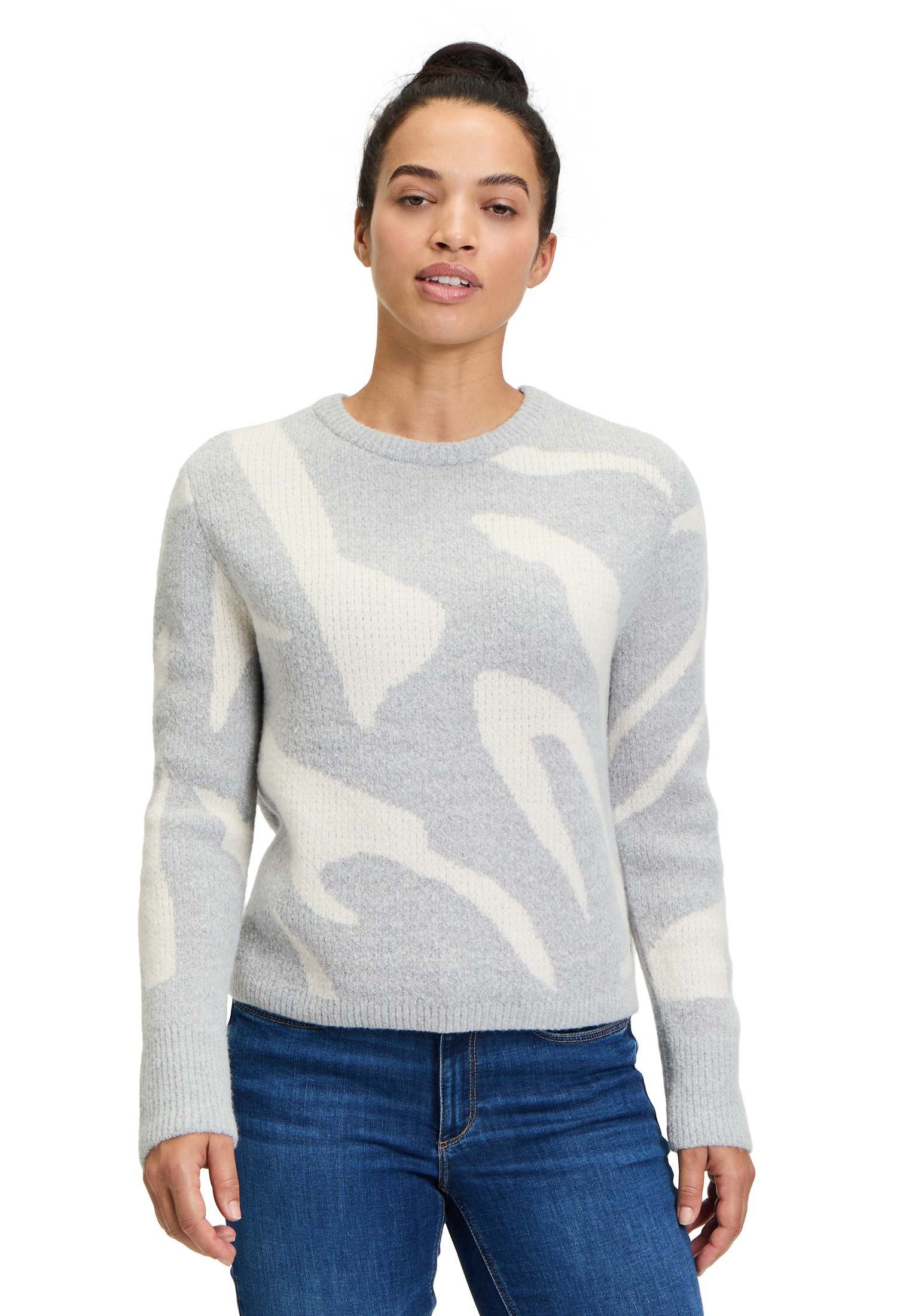 Betty&Co Strickpullover "Betty & Co Damen Strickpullover mit Jacquard" 1 St günstig online kaufen