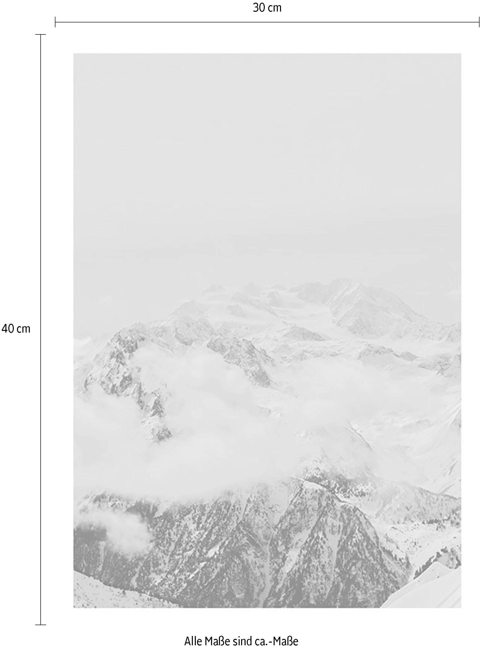 Komar Bild »Mountain Clouds« Natur 1 Stk. tlg. Wandbild zur Dekoration - ohne Rahmen