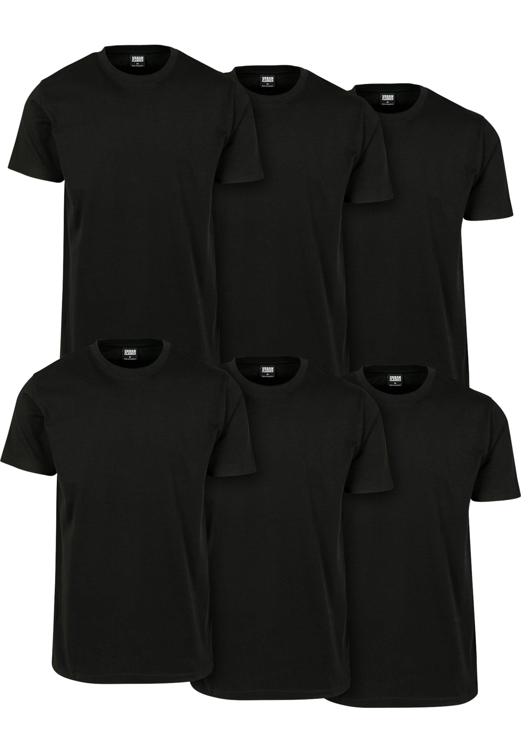 URBAN CLASSICS T-Shirt "Urban Classics Herren Basic Tee 6-Pack"