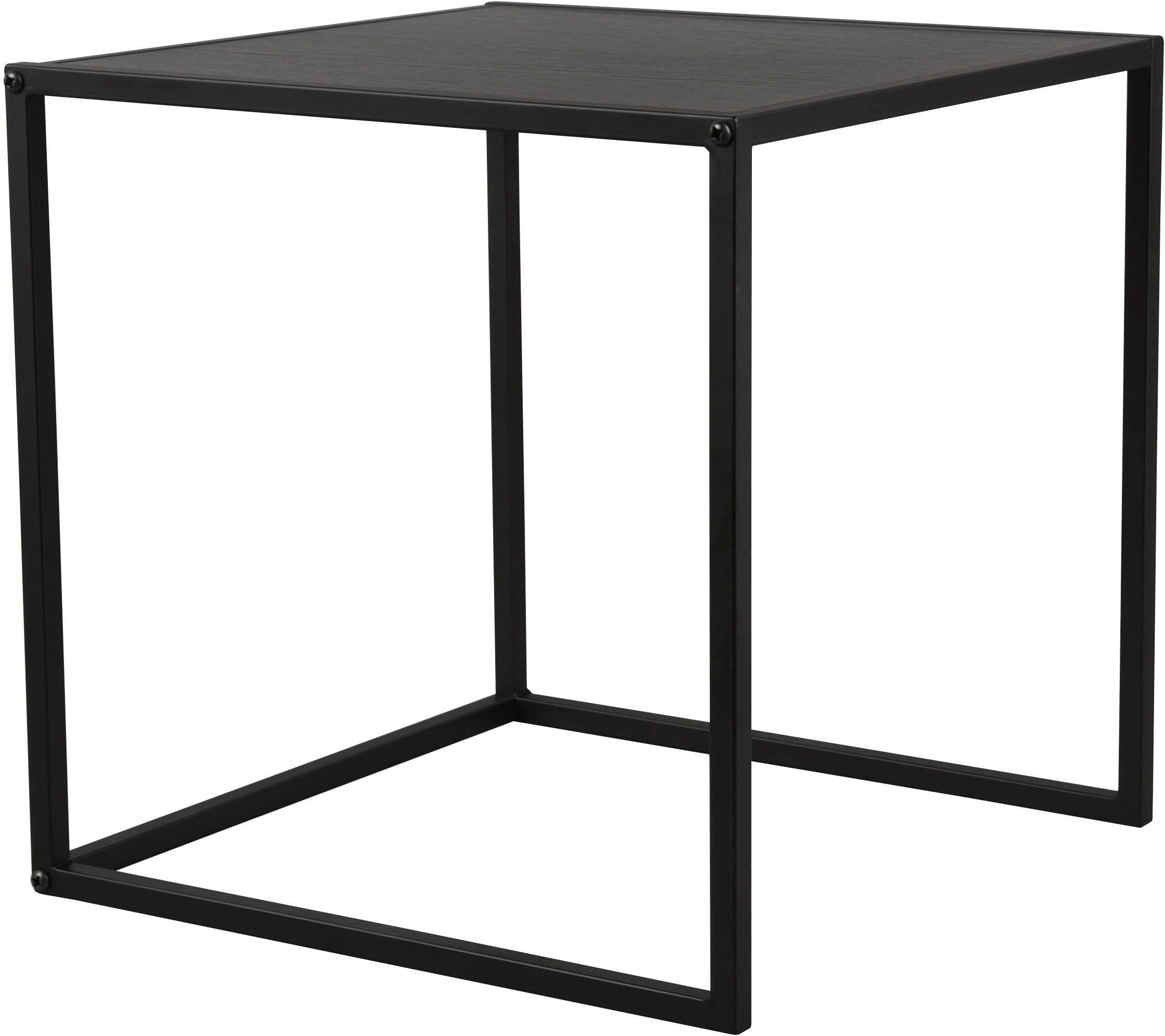 MIRRORS AND MORE Beistelltisch »Judy«, (Set, 2 St.), schwarzes Metallgestell