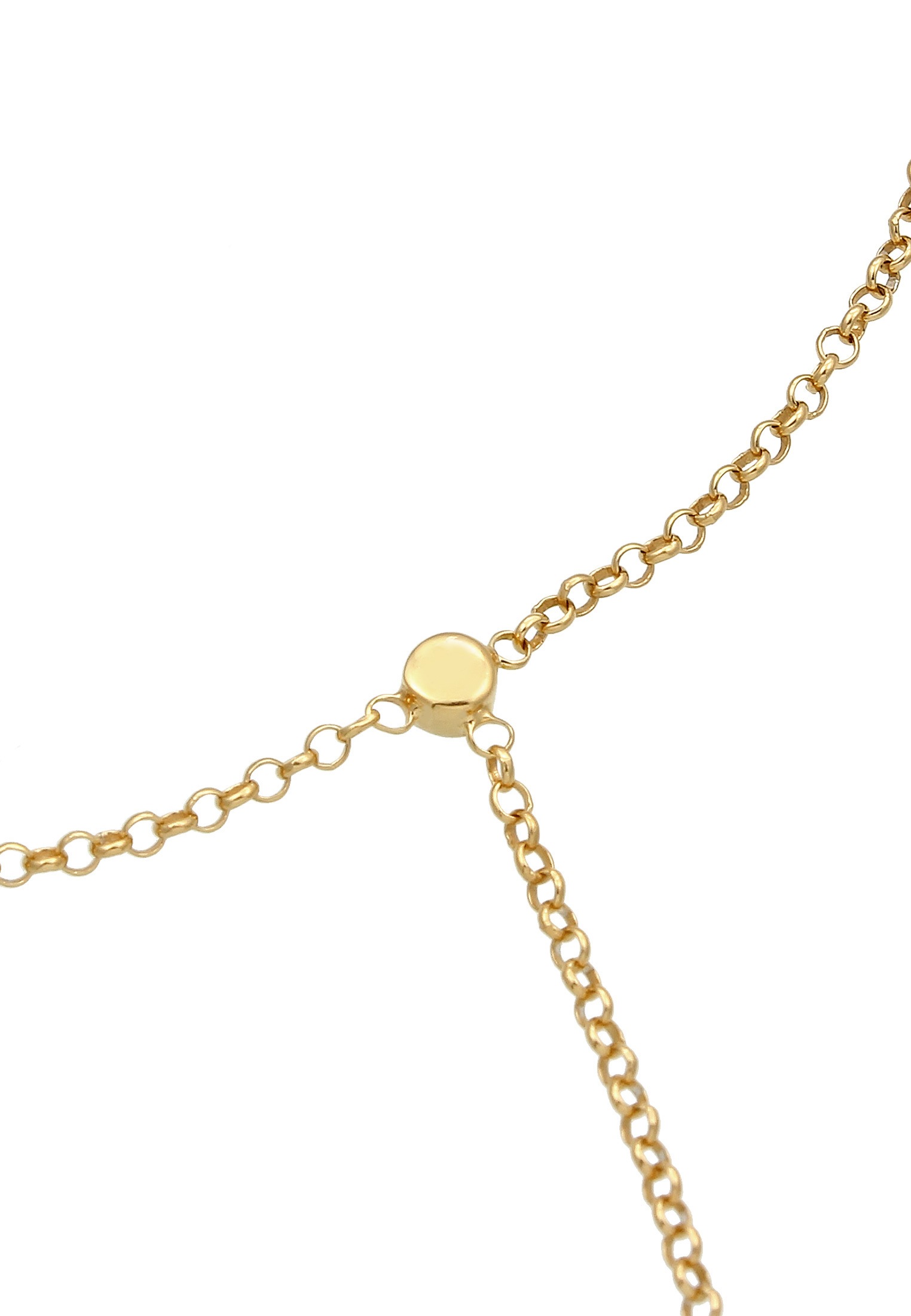 Elli Armband »Handchain mit Glas Kristalle Weiß 925 Sterling Silber«