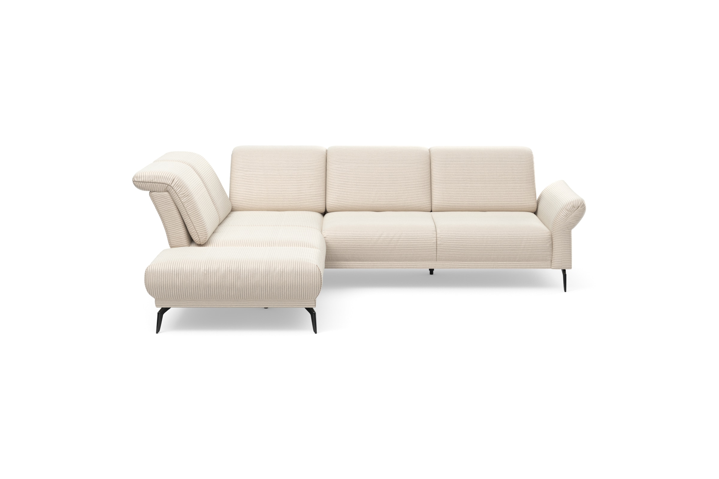 Home affaire Ecksofa "Coco L-Form" Sitztiefen-, Arm- und Kopfteilverstellun günstig online kaufen