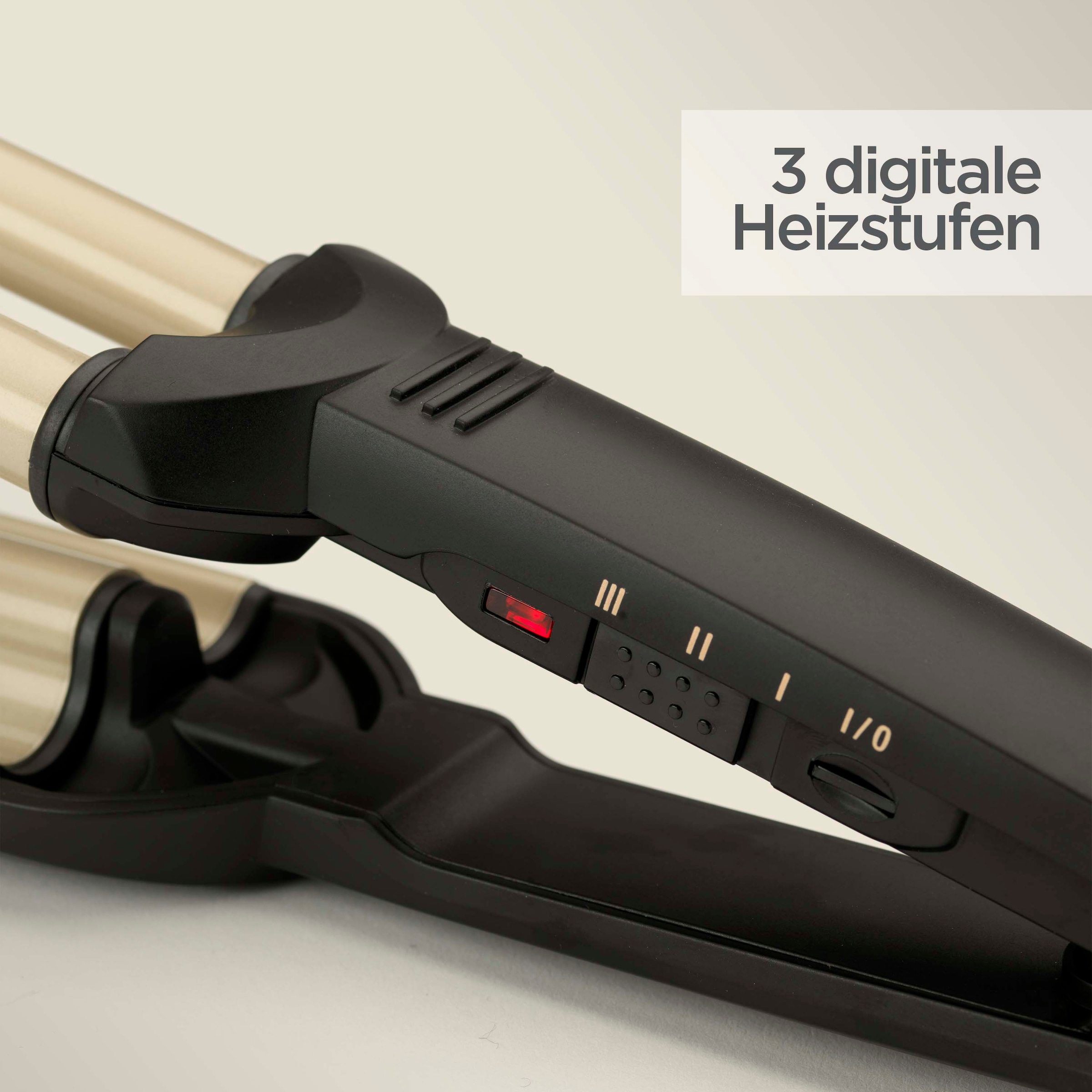 BaByliss Welleneisen »BaByliss Easy Waves Welleneisen mit Titan-Keramik, Lockenstab, C260E« Titanium-Keramik-Beschichtung Styler für Beachwaves und Wellen, 3 Temperaturstufen bis 200 °C