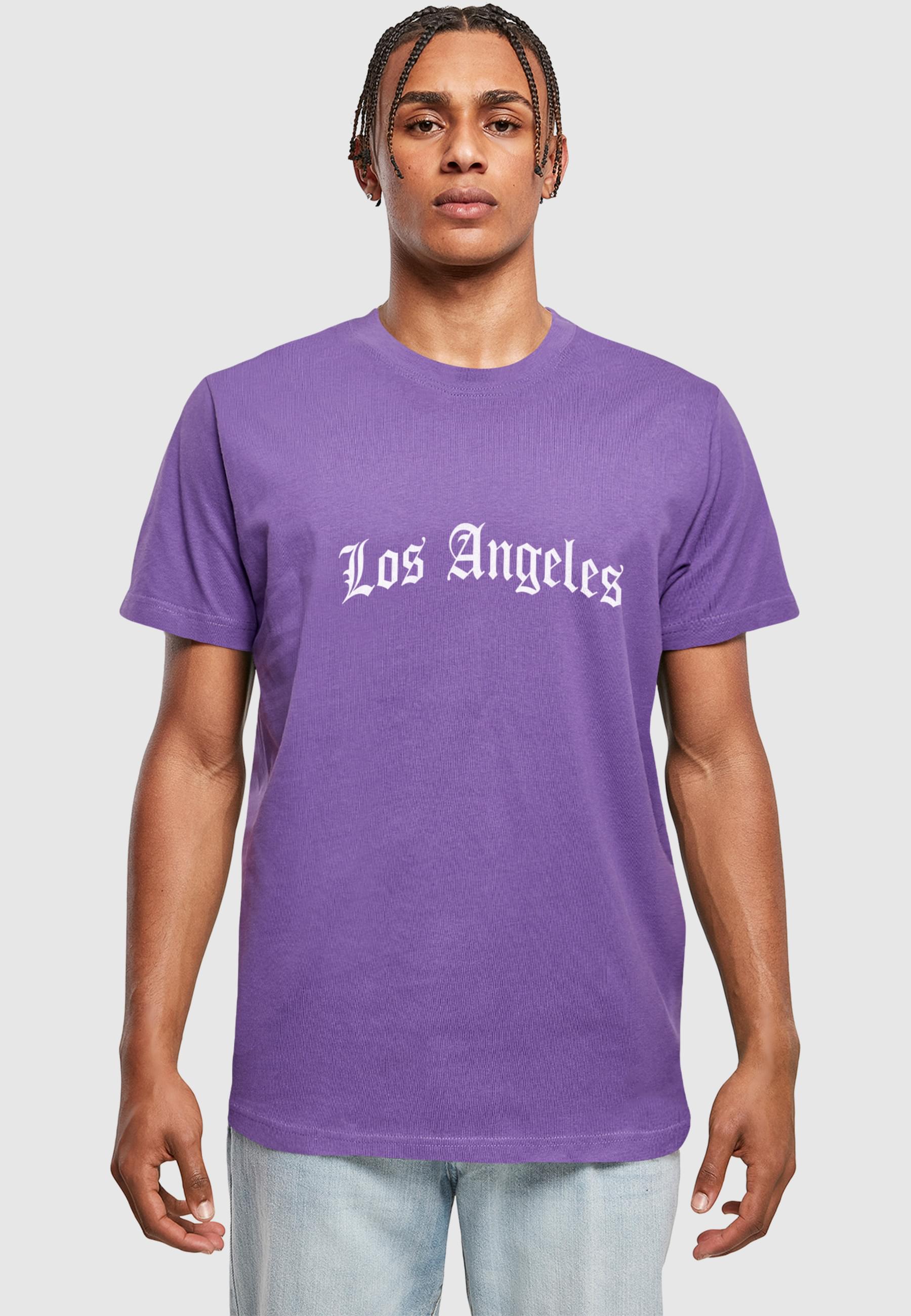 Thumbnail - MisterTee T-Shirt "MisterTee Herren Los Angeles Wording Tee" 1 Stk. tlg.