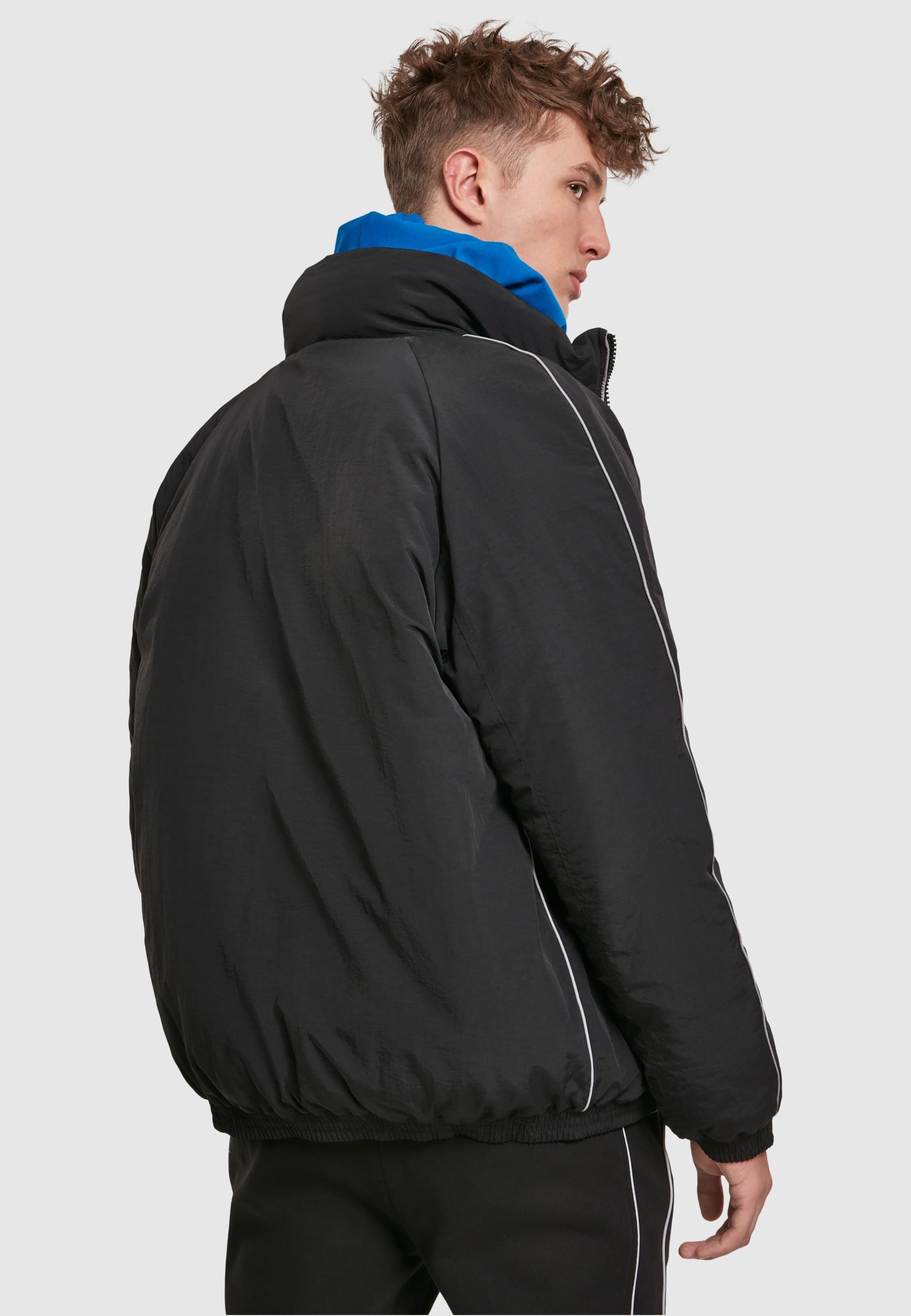 URBAN CLASSICS Winterjacke »Urban Classics Herren Reflective Piping Jacket«, (1 St.), ohne Kapuze