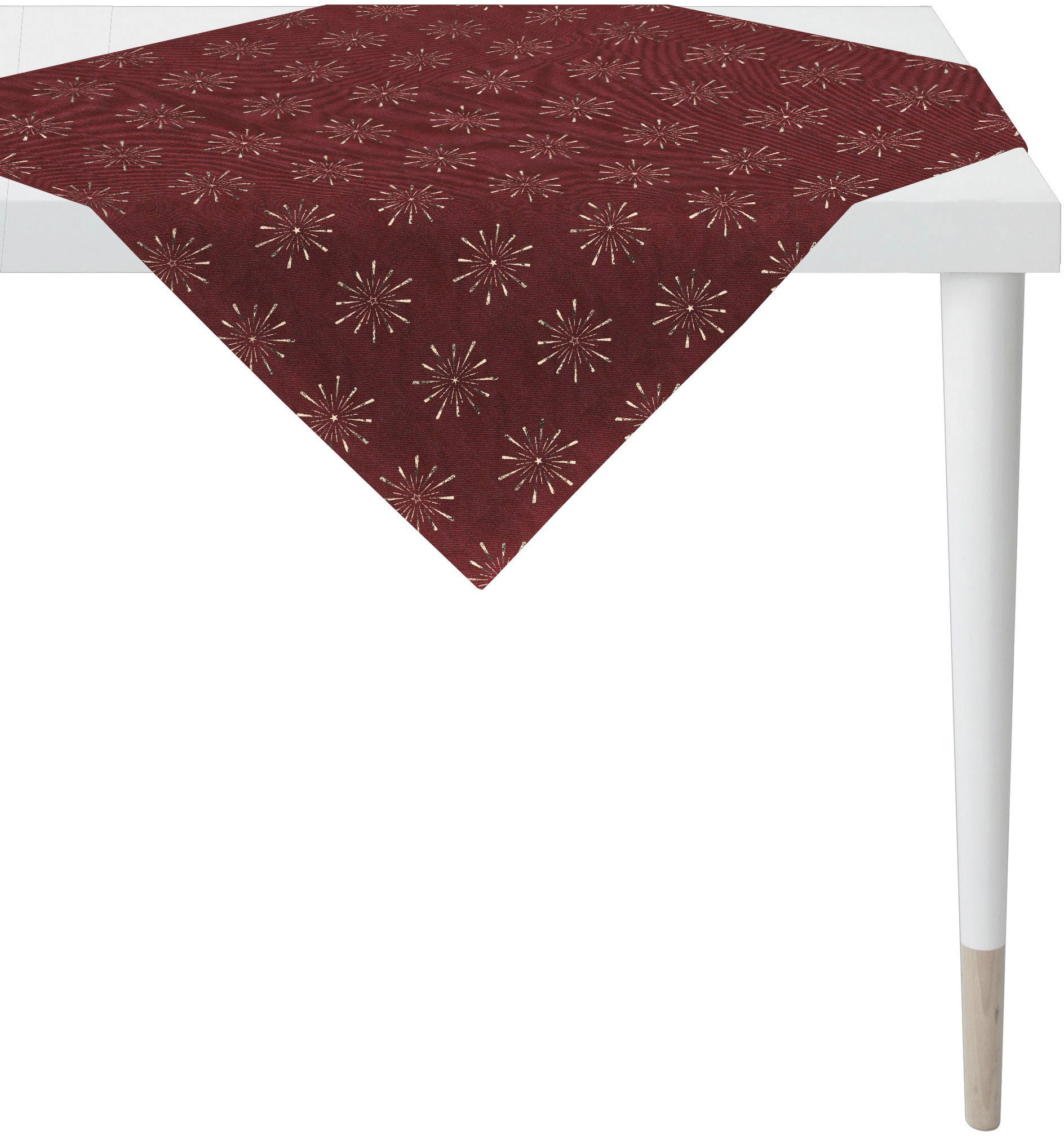 Mitteldecke APELT, B:85cm L:85cm, bunt, Polyacryl, Polyester, Viskose, Tischdecken, "6302 CHRISTMAS GLAM, Weihnachtsdeko, Weihnachten",