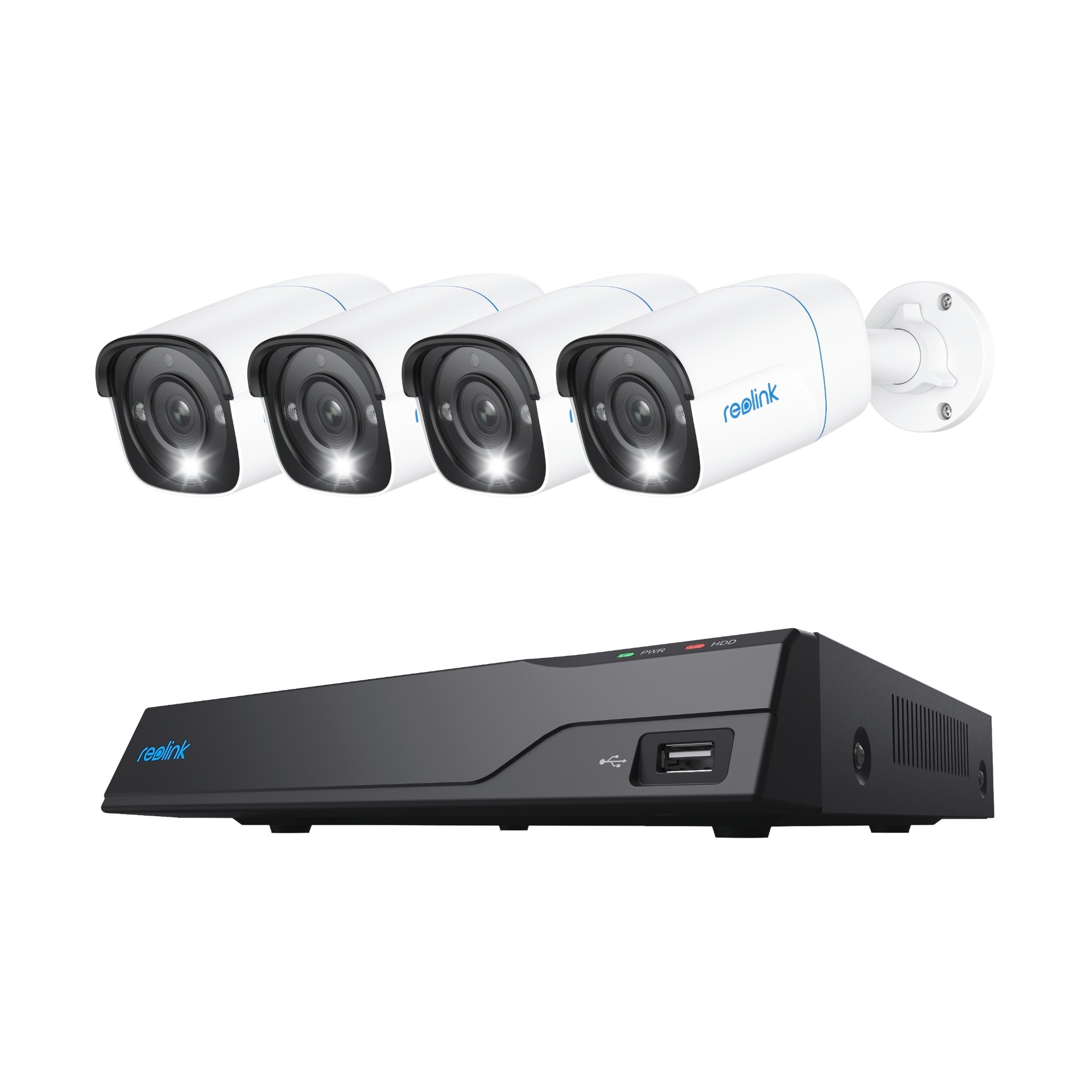 Reolink Überwachungskamera »NVS8-8MB4 - 4K UHD Sicherheitssystem, 8-Kanal NVR«, Außenbereich, 30m scharfe Nachtsicht, 24/7 Aufnahme, intelligente Erkennung